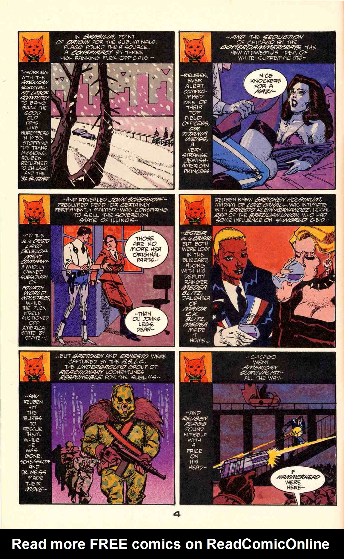 Read online Howard Chaykin's American Flagg comic -  Issue #1 - 6