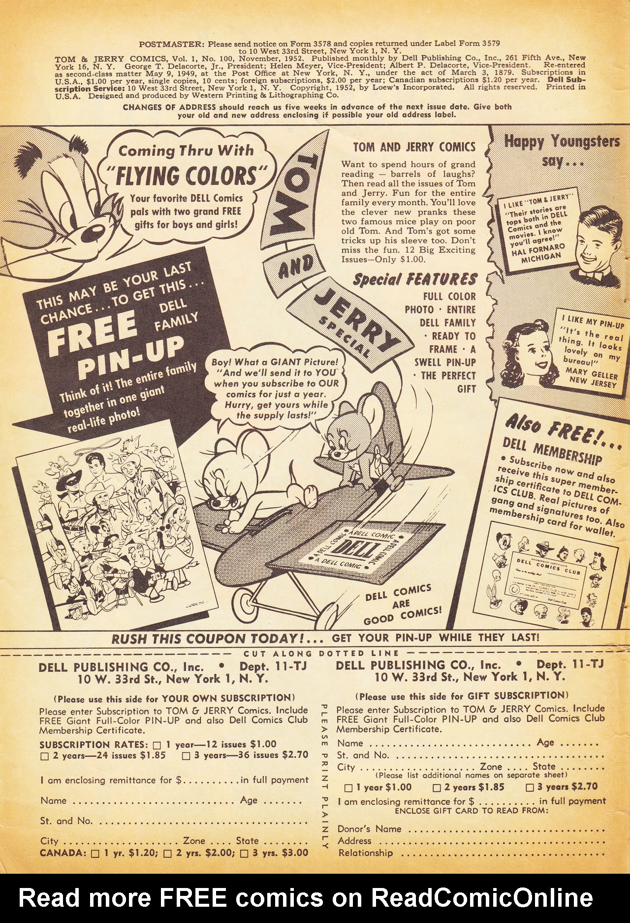 Read online Tom & Jerry Comics comic -  Issue #100 - 2