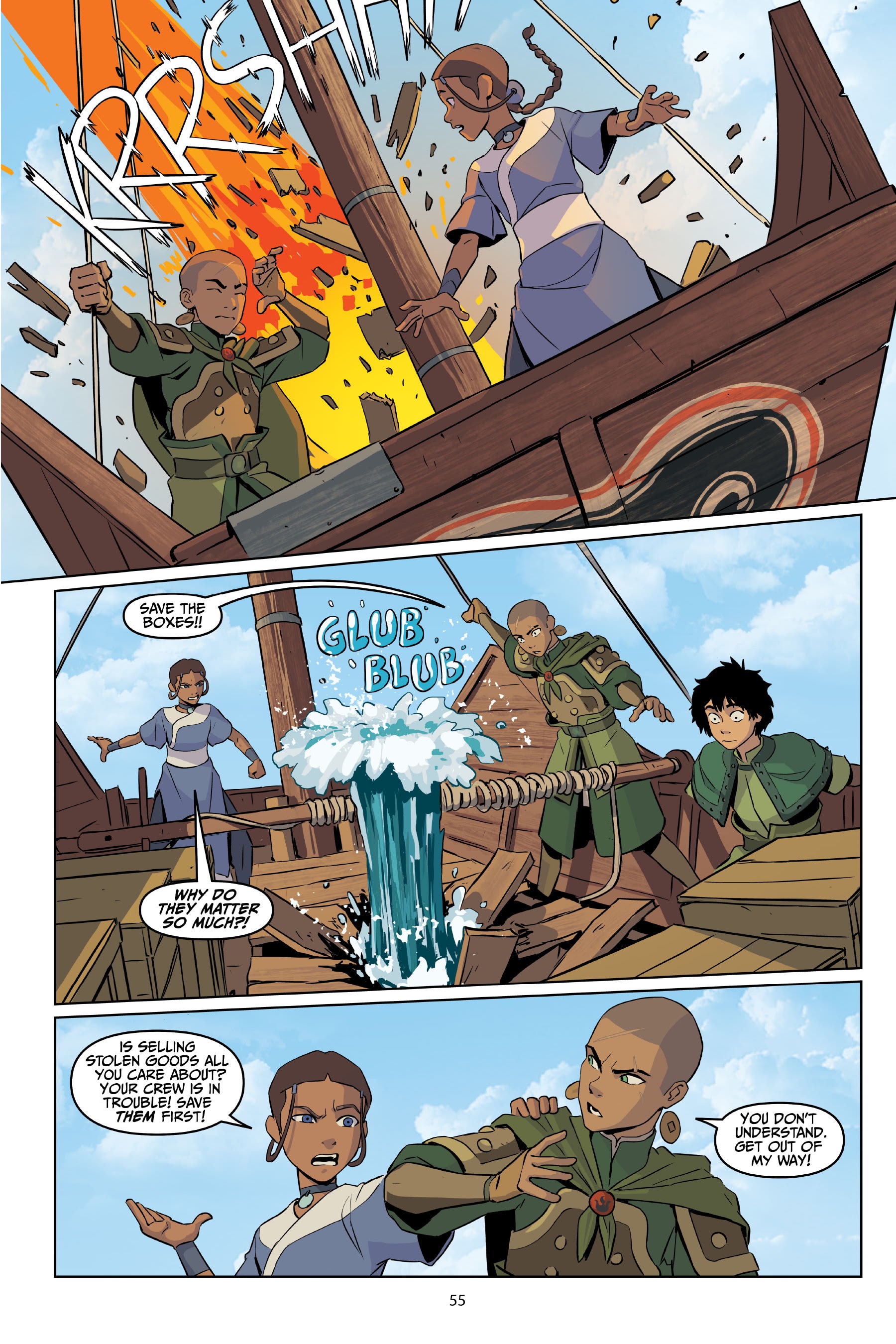 Read online Avatar: The Last Airbender—Katara and the Pirate's Silver comic -  Issue # TPB - 56