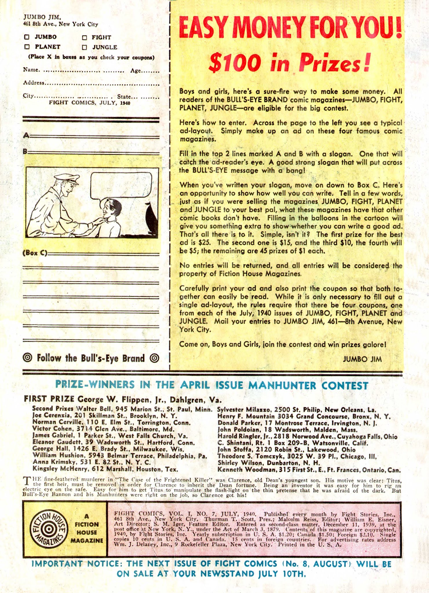 Read online Fight Comics comic -  Issue #7 - 3