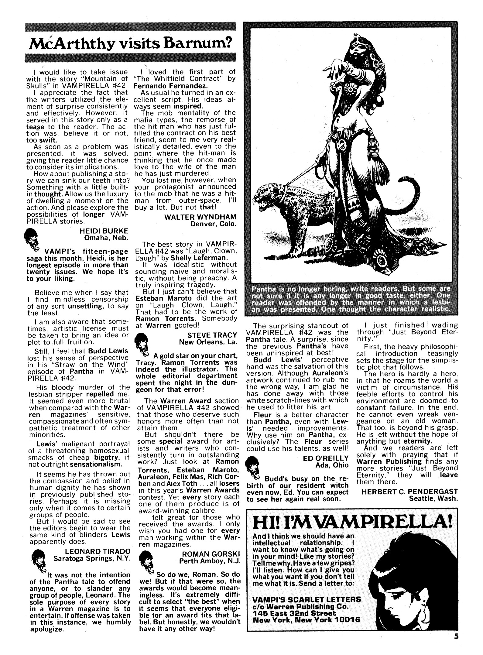 Read online Vampirella (1969) comic -  Issue #44 - 5