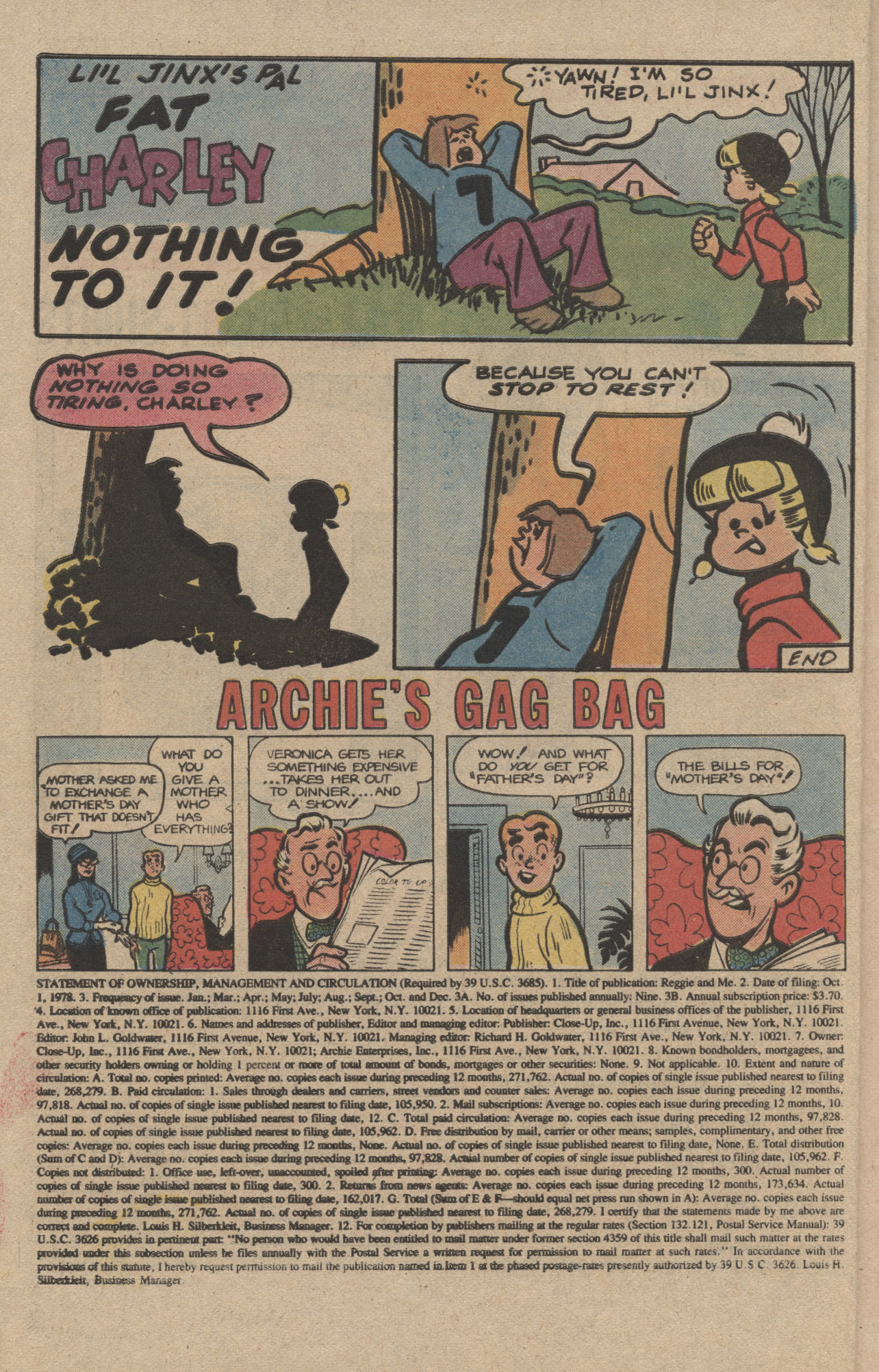 Read online Reggie and Me (1966) comic -  Issue #113 - 10