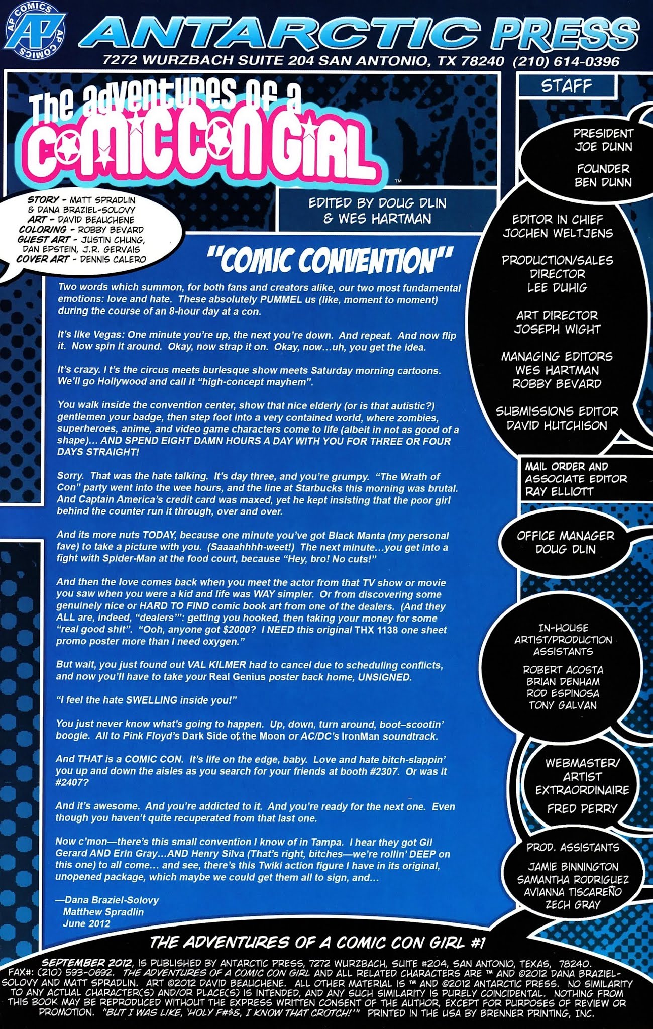 Read online The Adventures of a Comic Con Girl comic -  Issue #2 - 1