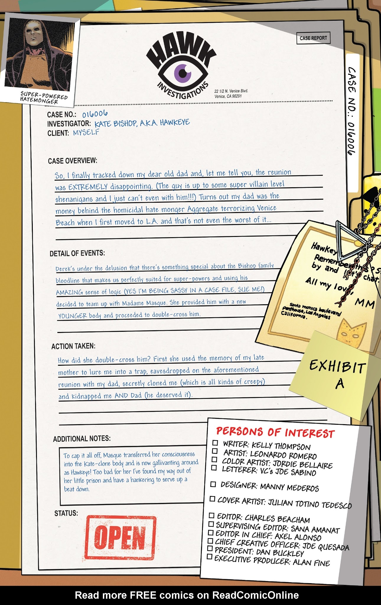 Read online Hawkeye (2016) comic -  Issue #11 - 2