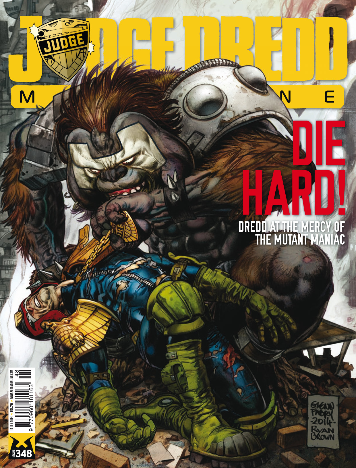 Read online Judge Dredd Megazine (Vol. 5) comic -  Issue #348 - 1