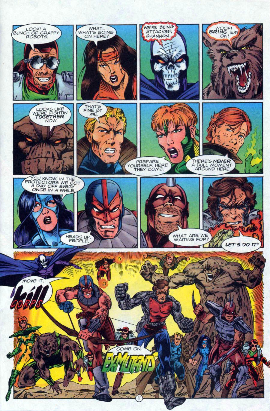 Read online Ex-Mutants comic -  Issue #18 - 12