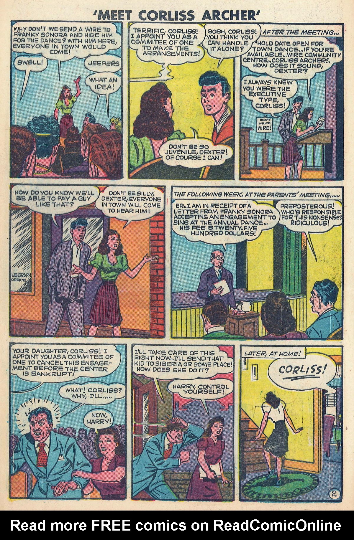 Read online Meet Corliss Archer comic -  Issue #2 - 12