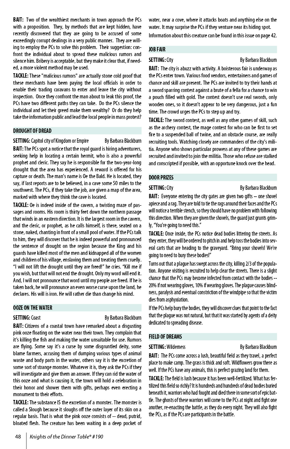 Read online Knights of the Dinner Table comic -  Issue #190 - 50