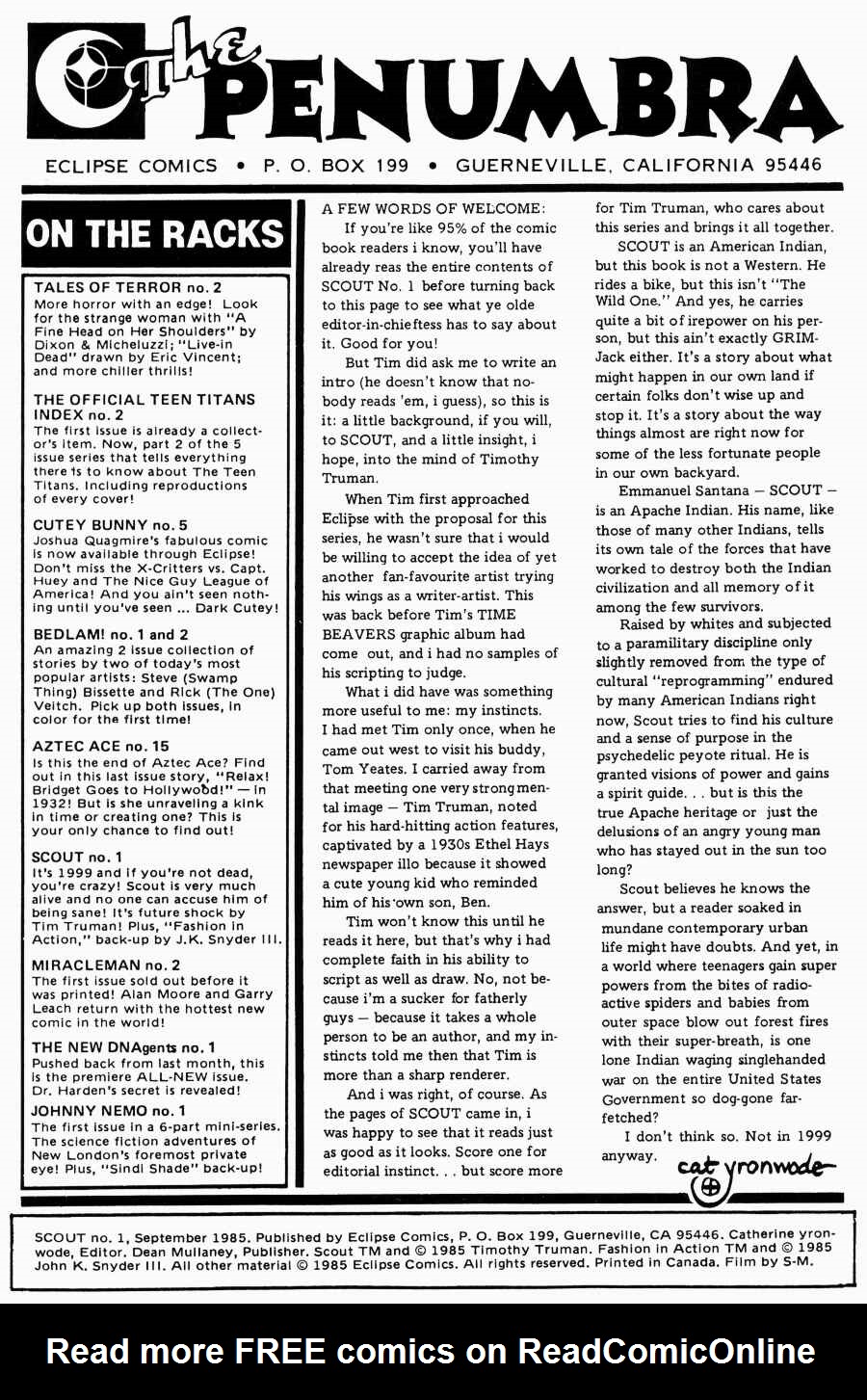 Read online Scout comic -  Issue #1 - 3