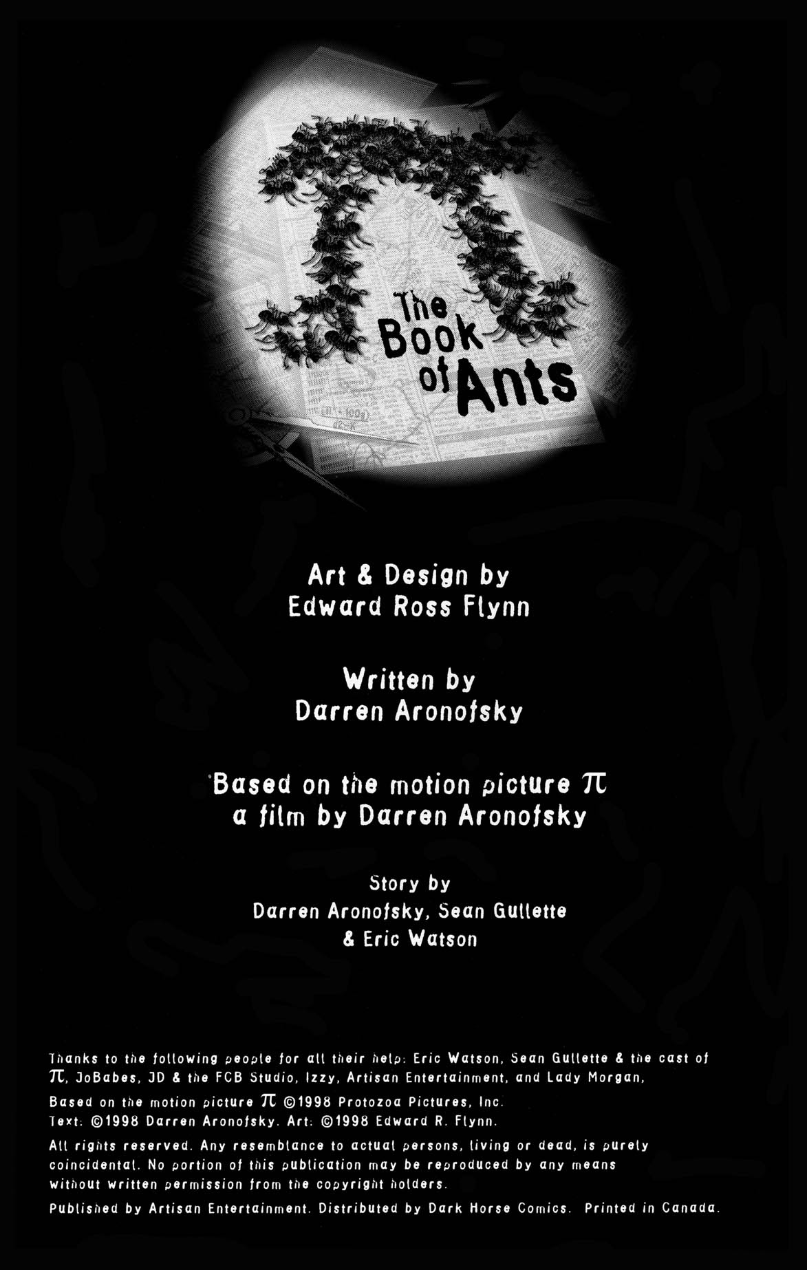 Read online Pi: The Book of Ants comic -  Issue # Full - 2