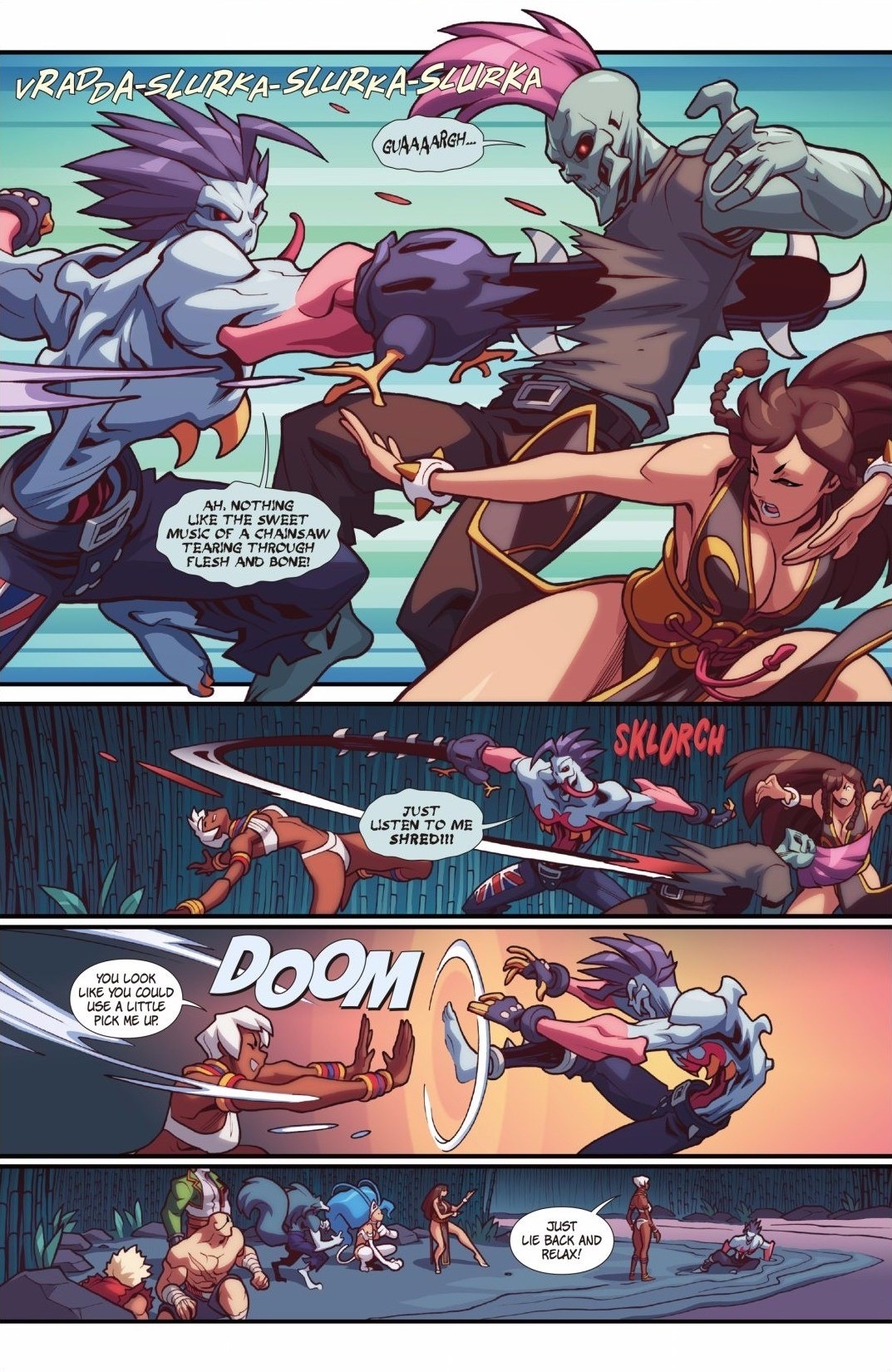 Read online Street Fighter VS Darkstalkers comic -  Issue #4 - 11