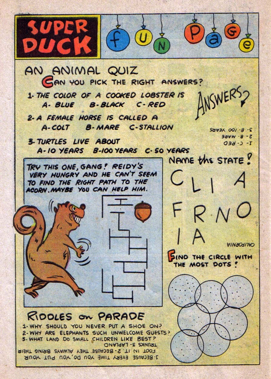 Read online Super Duck Comics comic -  Issue #64 - 28