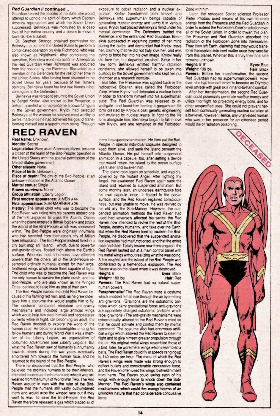 Read online The Official Handbook of the Marvel Universe comic -  Issue #14 - 15