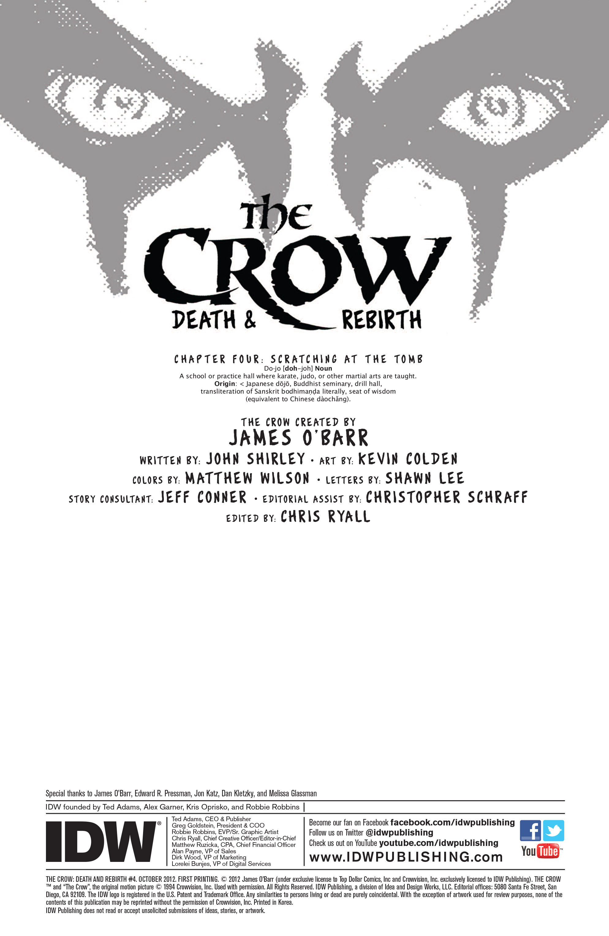 Read online The Crow: Death And Rebirth comic -  Issue #4 - 2