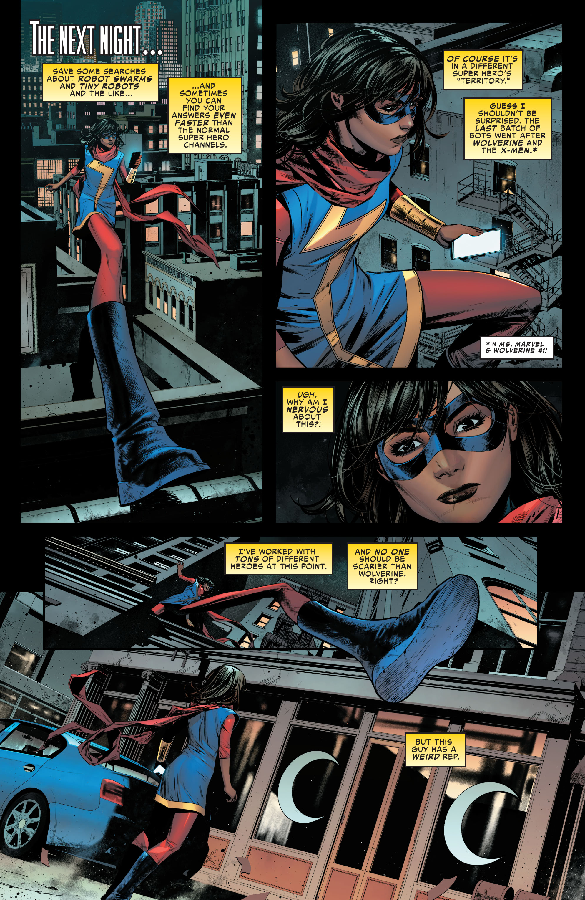 Read online Ms. Marvel & Moon Knight comic -  Issue #1 - 5