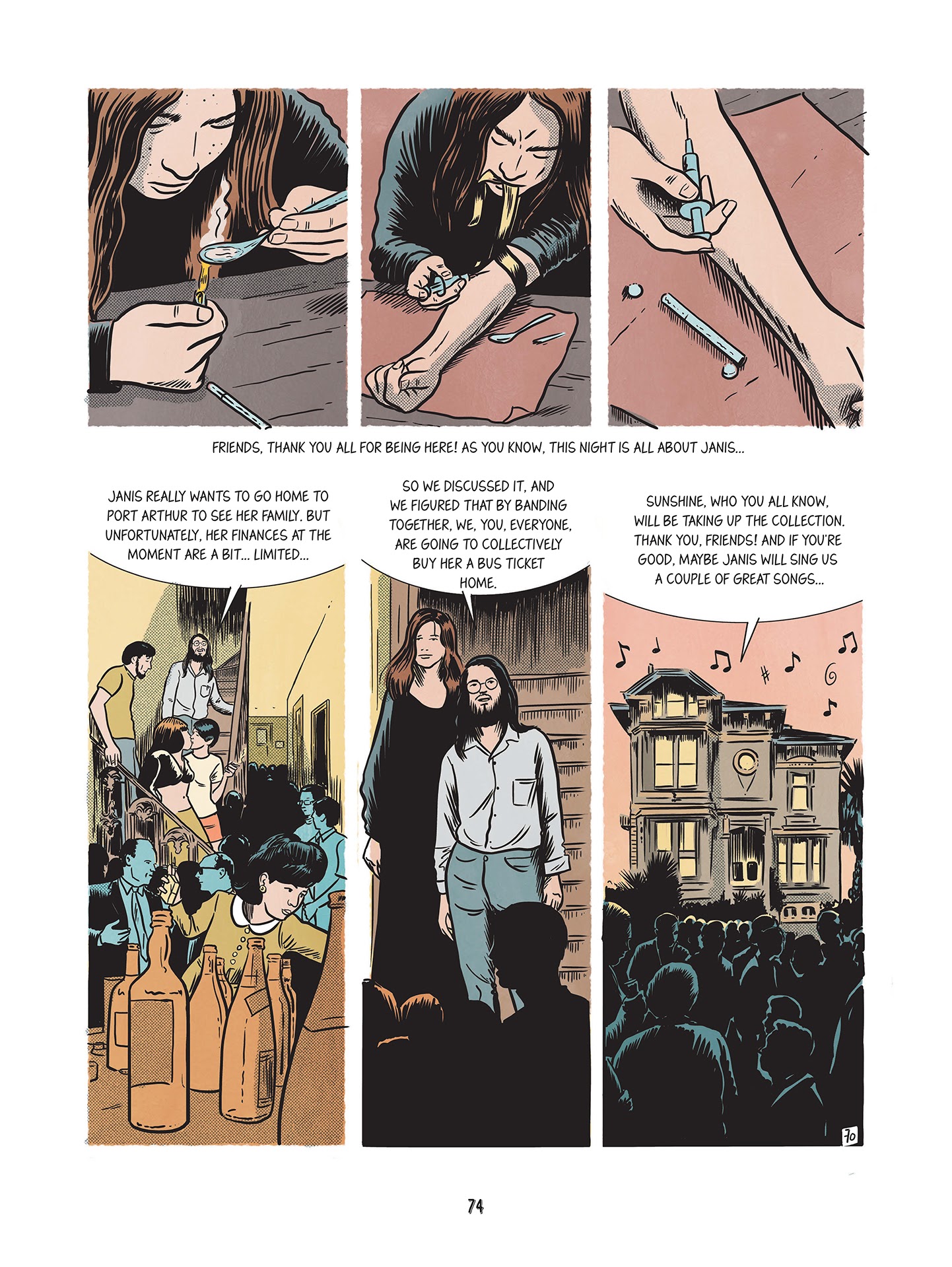 Read online Love Me Please!: The Story of Janis Joplin comic -  Issue # TPB (Part 1) - 74
