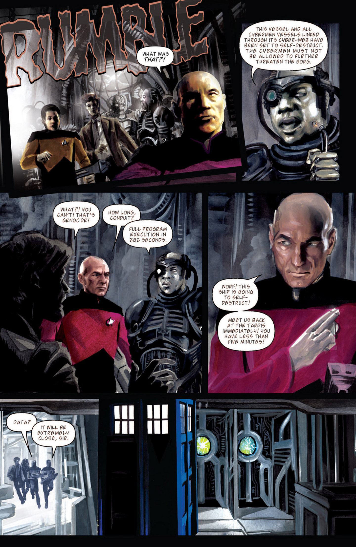 Read online Star Trek: The Next Generation/Doctor Who: Assimilation² comic -  Issue #8 - 16