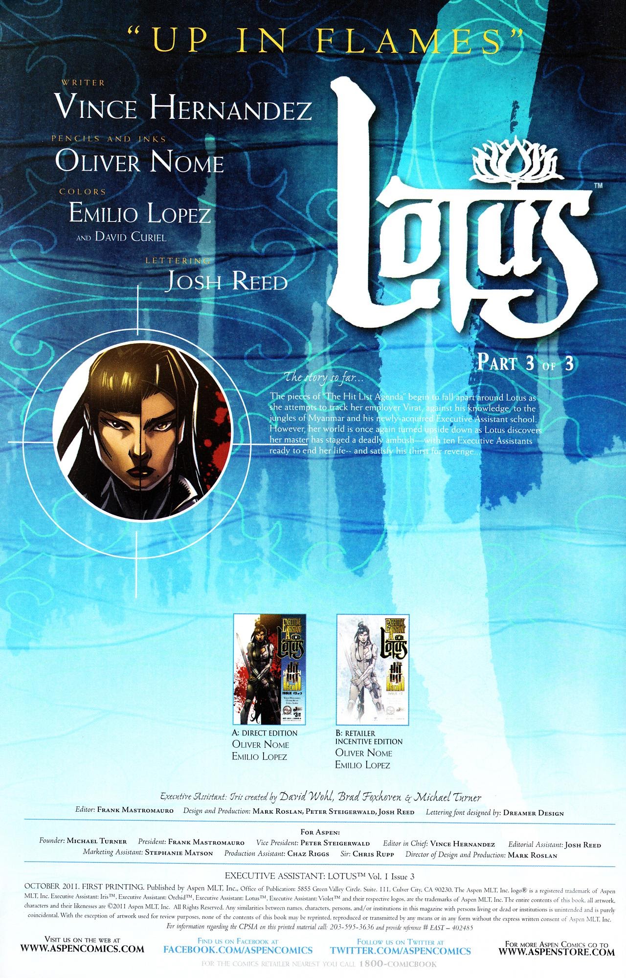Read online Executive Assistant Lotus comic -  Issue #3 - 2