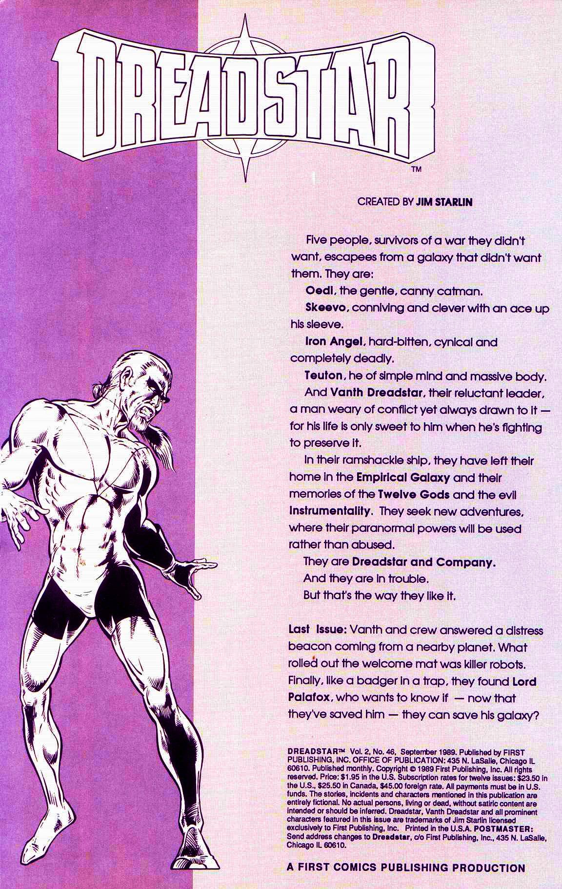 Read online Dreadstar comic -  Issue #46 - 2