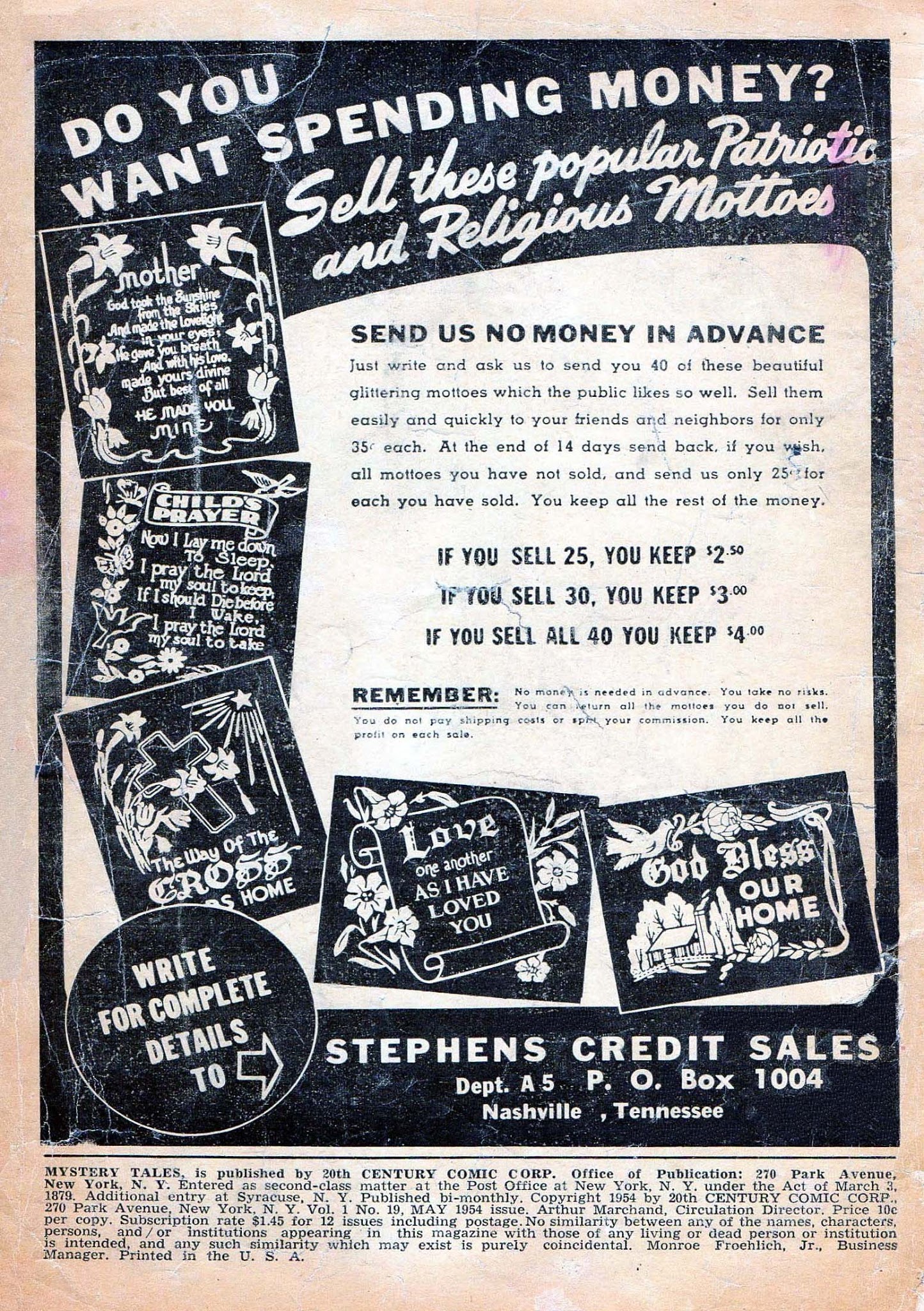 Read online Mystery Tales comic -  Issue #19 - 2