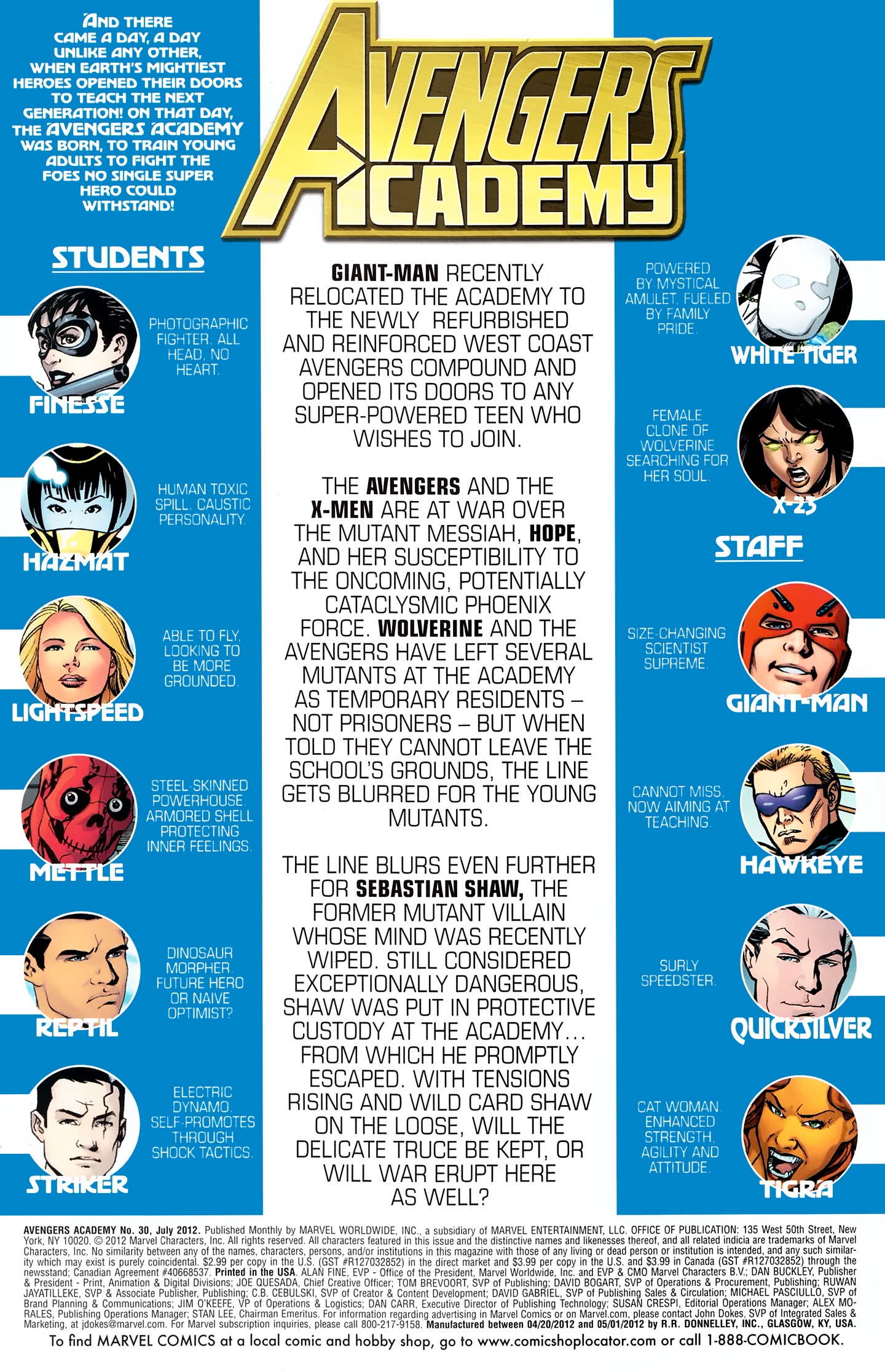 Read online Avengers Academy comic -  Issue #30 - 2