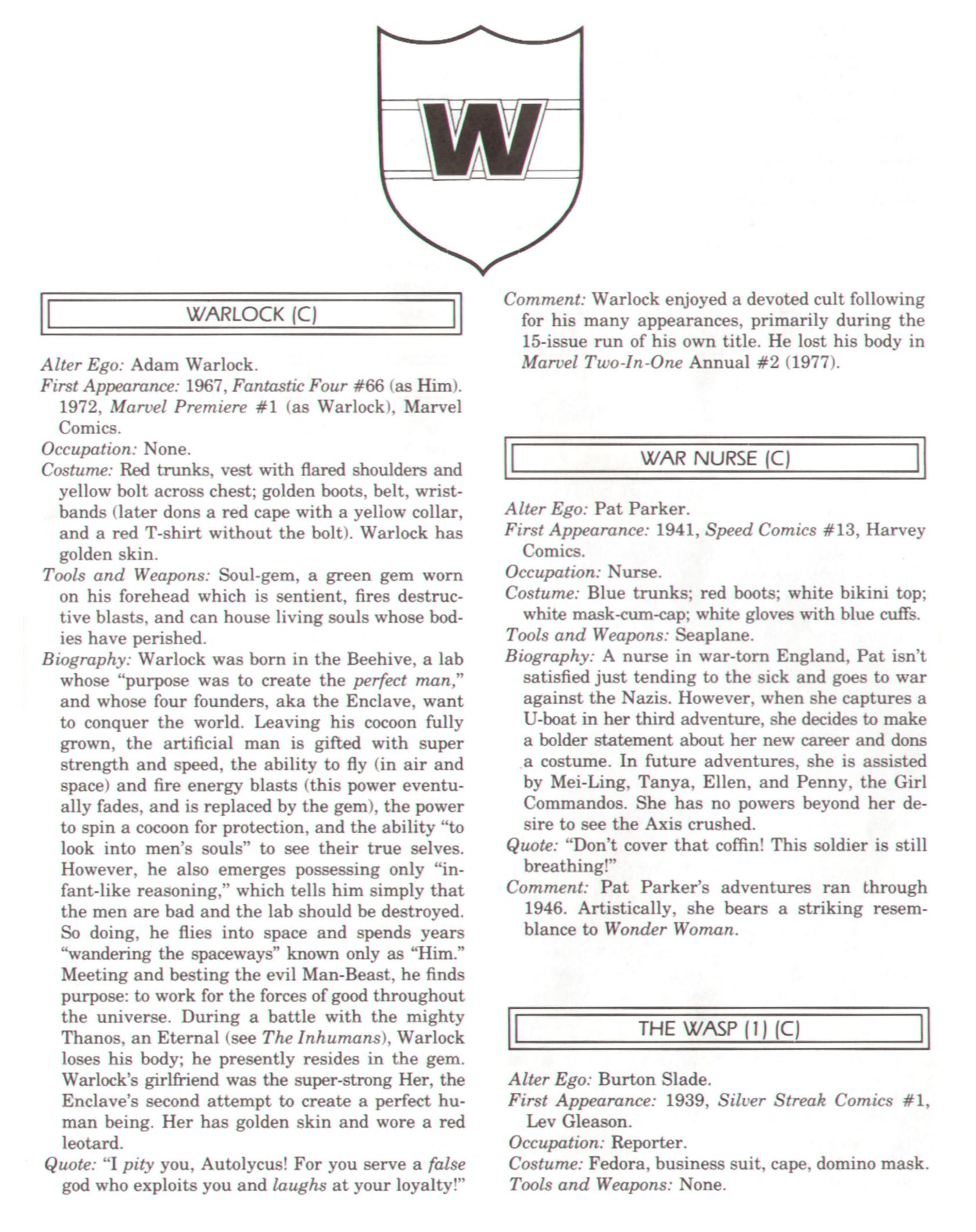 Read online The Encyclopedia of Superheroes comic -  Issue # TPB (Part 4) - 64