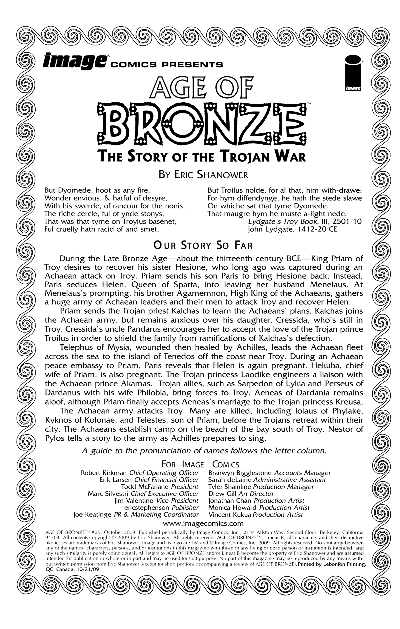 Read online Age of Bronze comic -  Issue #29 - 2