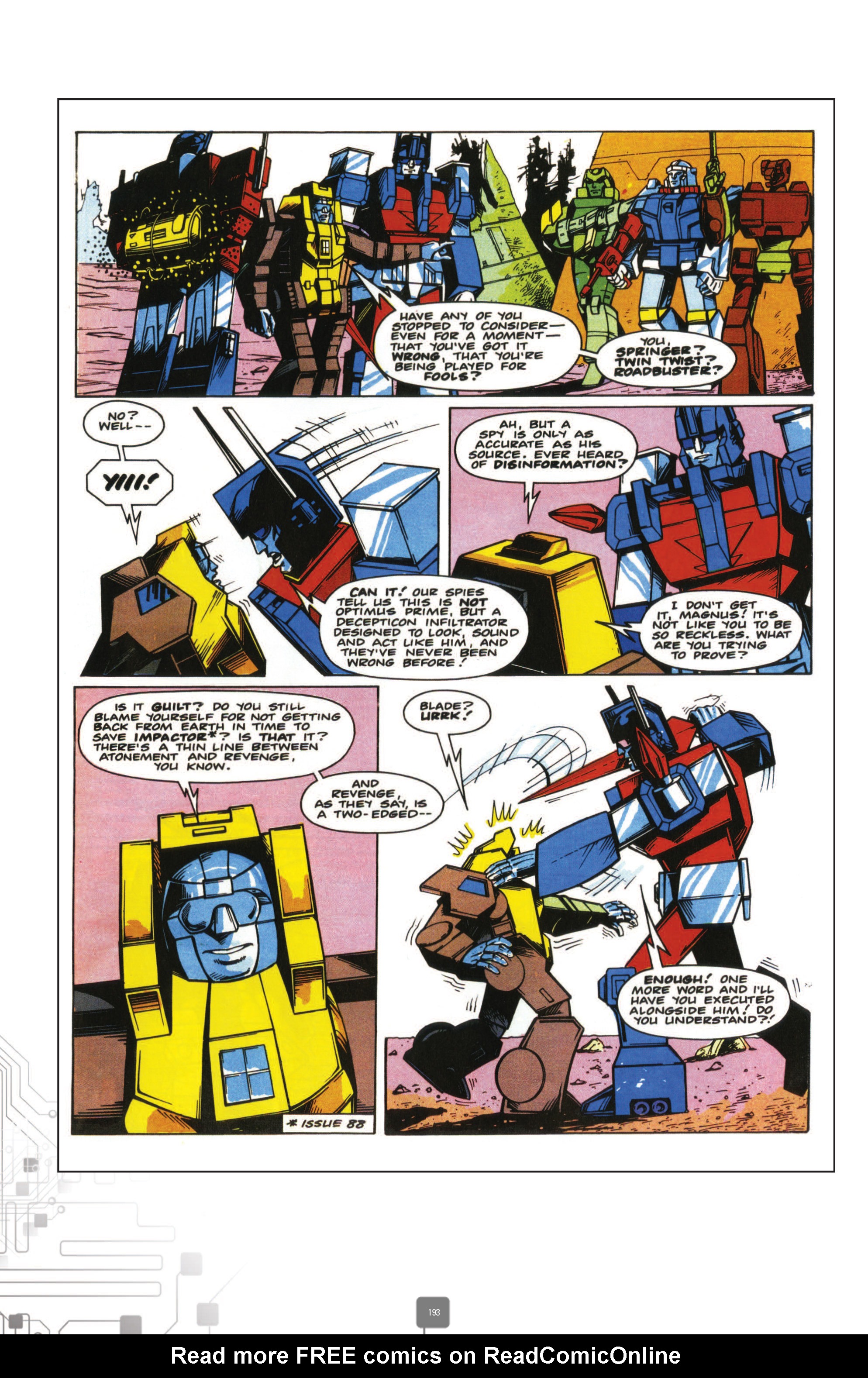 Read online The Transformers Classics UK comic -  Issue # TPB 3 - 194