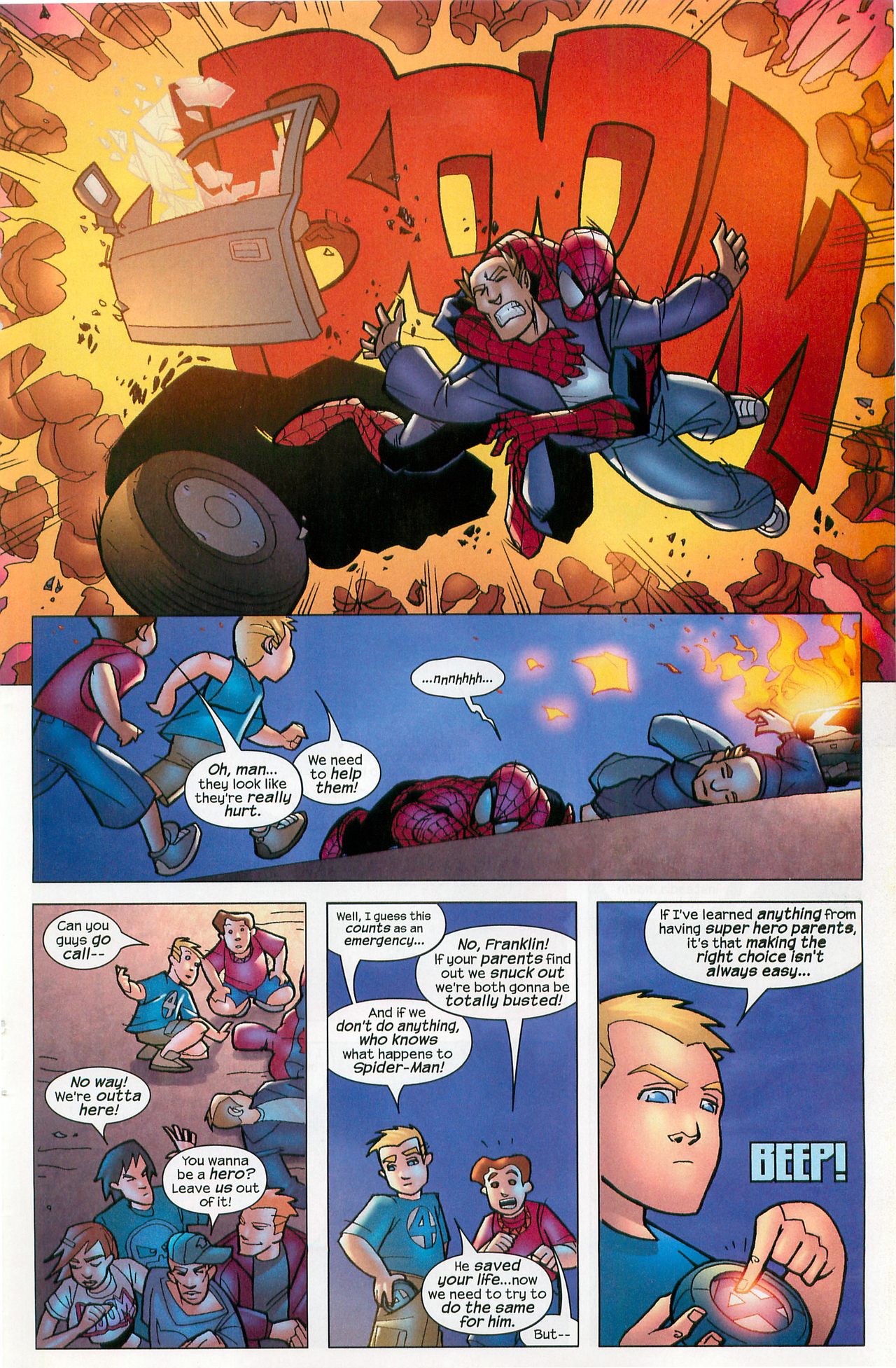 Read online Spider-Man and the Fantastic Four in Hard Choices comic -  Issue # Full - 15