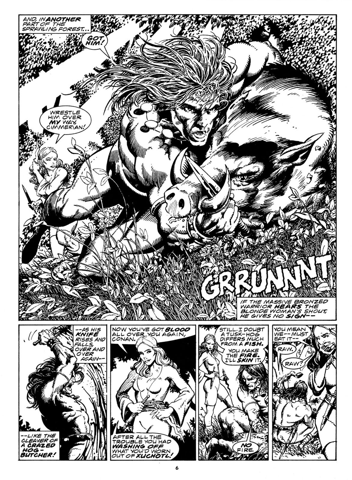 Read online The Savage Sword Of Conan comic -  Issue #211 - 8