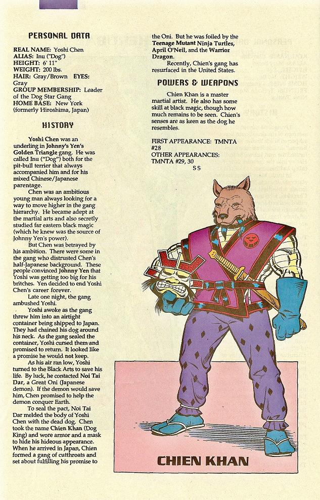 Read online Teenage Mutant Ninja Turtles Mutant Universe Sourcebook comic -  Issue #1 - 17