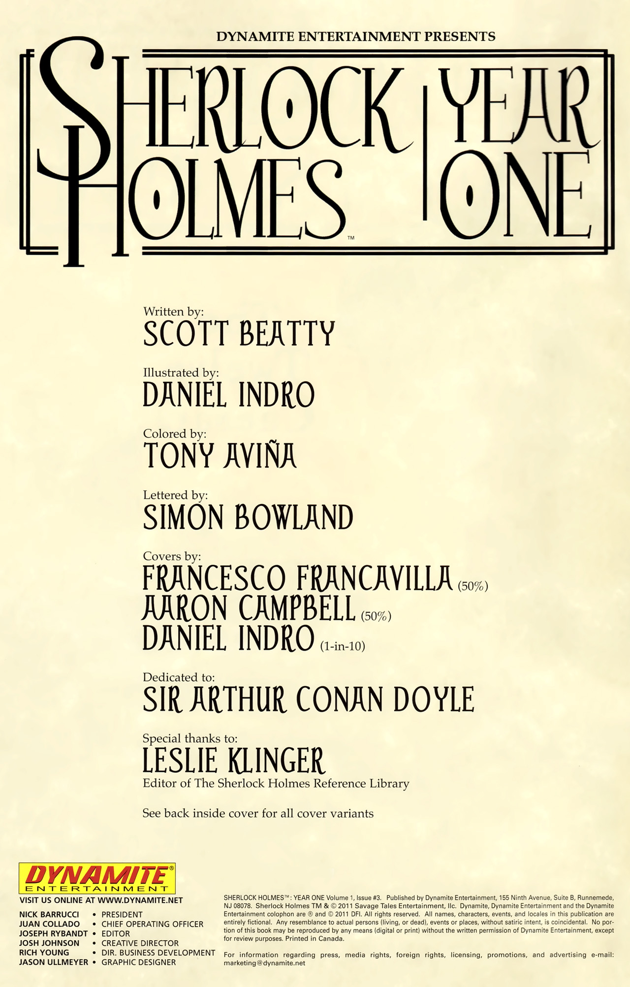Read online Sherlock Holmes: Year One comic -  Issue #3 - 2
