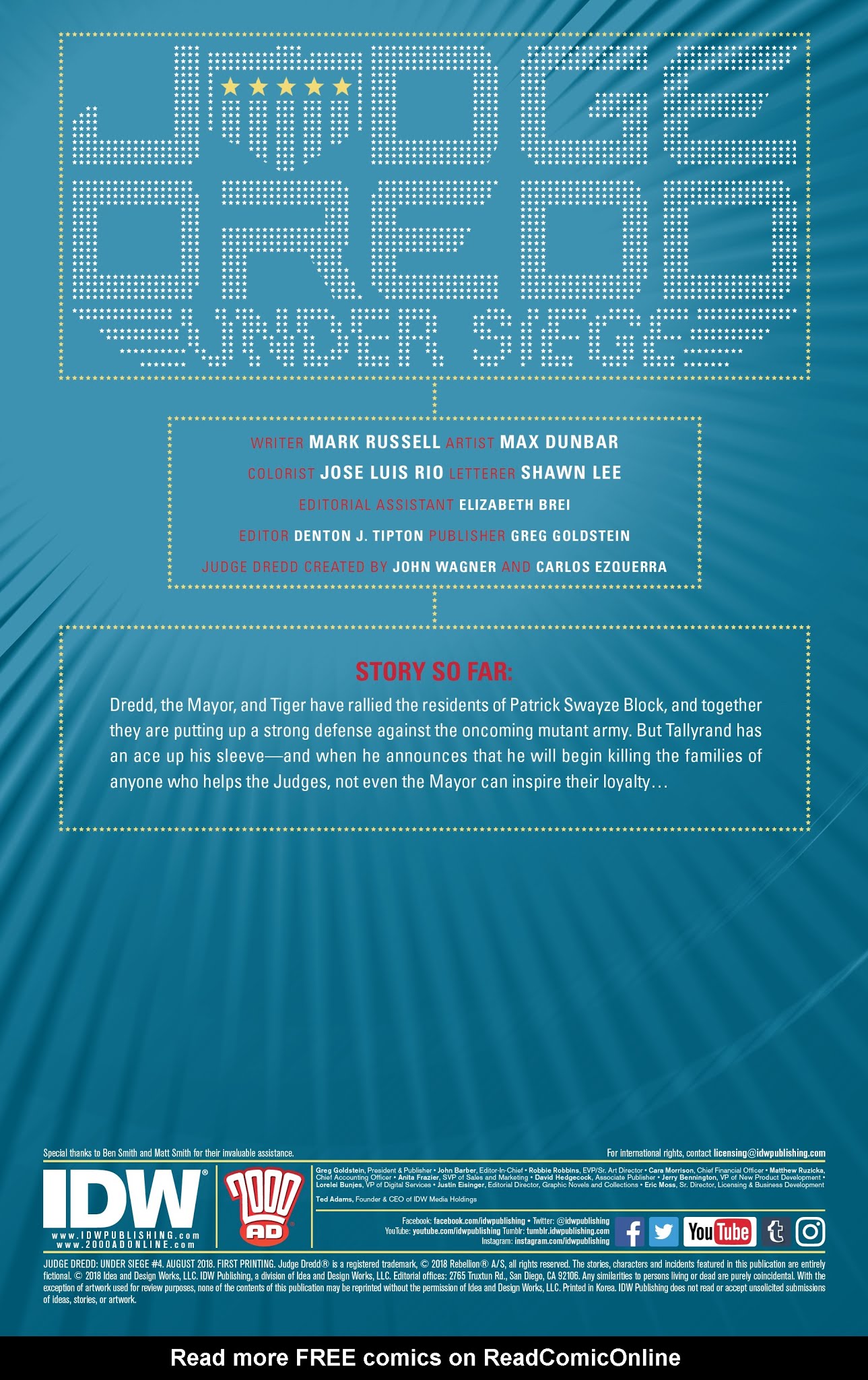 Read online Judge Dredd: Under Siege comic -  Issue #4 - 2