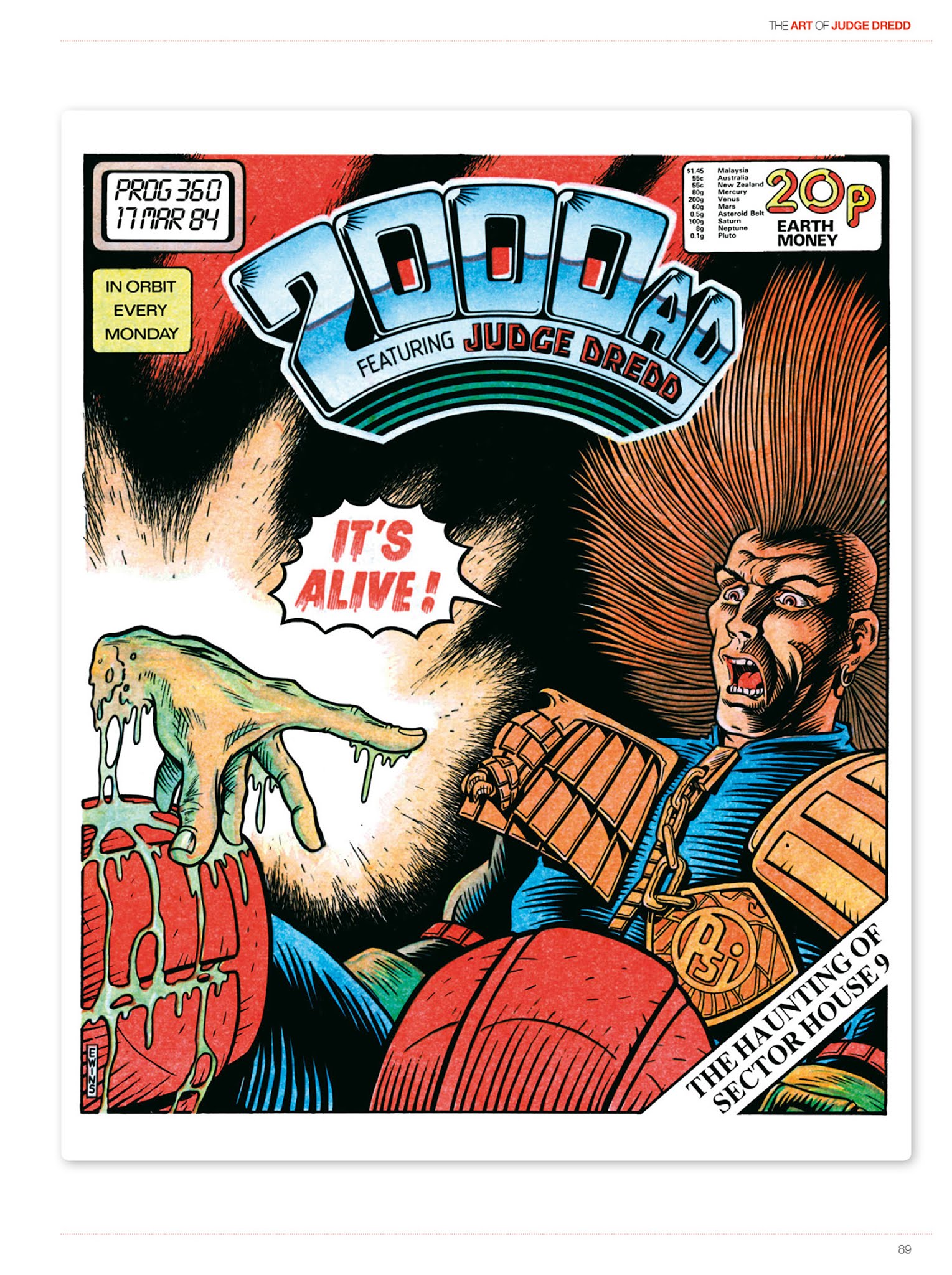Read online The Art of Judge Dredd: Featuring 35 Years of Zarjaz Covers comic -  Issue # TPB (Part 1) - 87