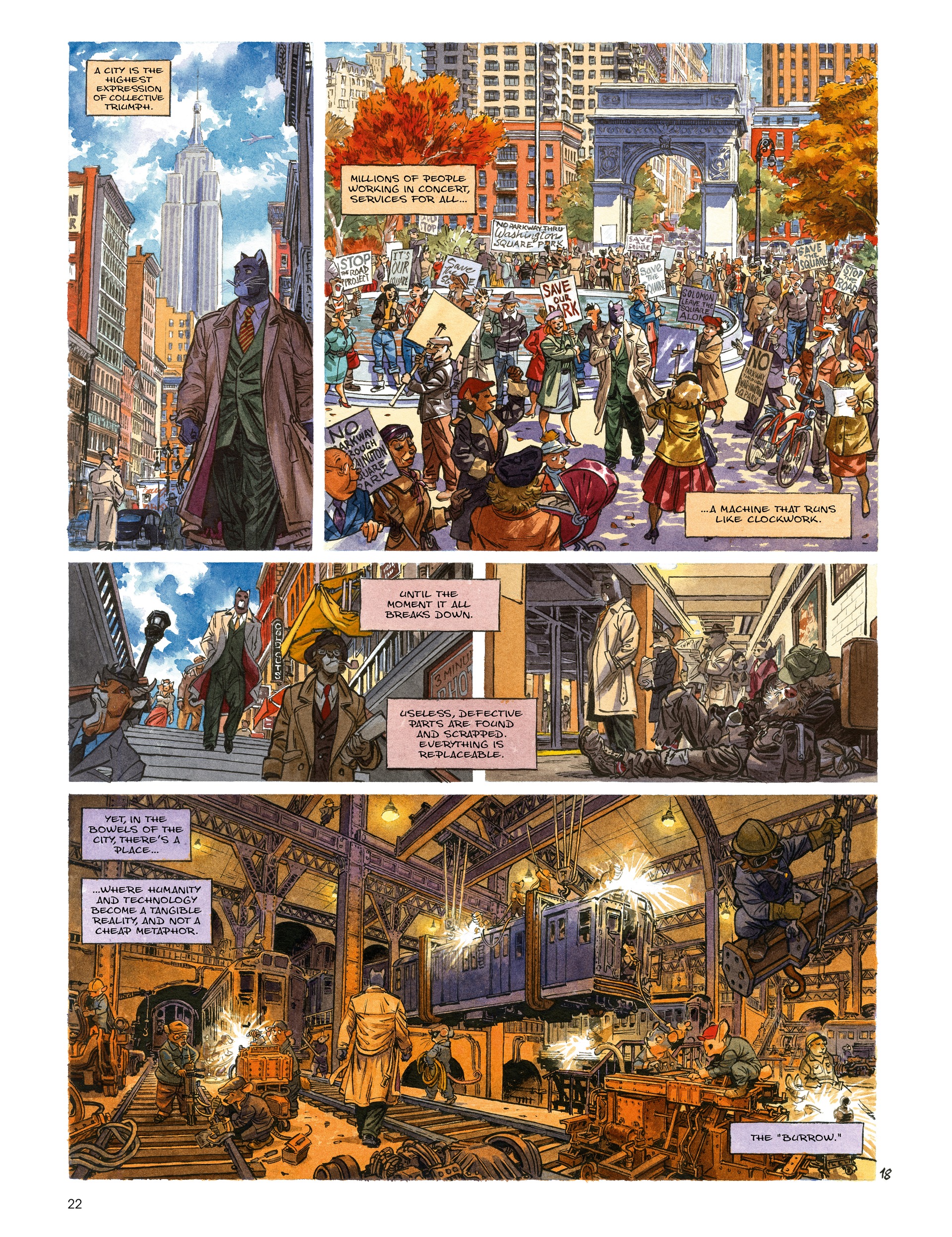 Read online Blacksad: They All Fall Down · Part One comic -  Issue # TPB - 24