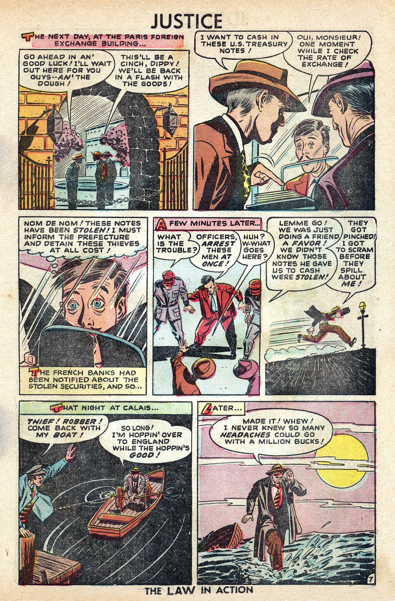 Read online Justice Comics (1948) comic -  Issue #7 - 9