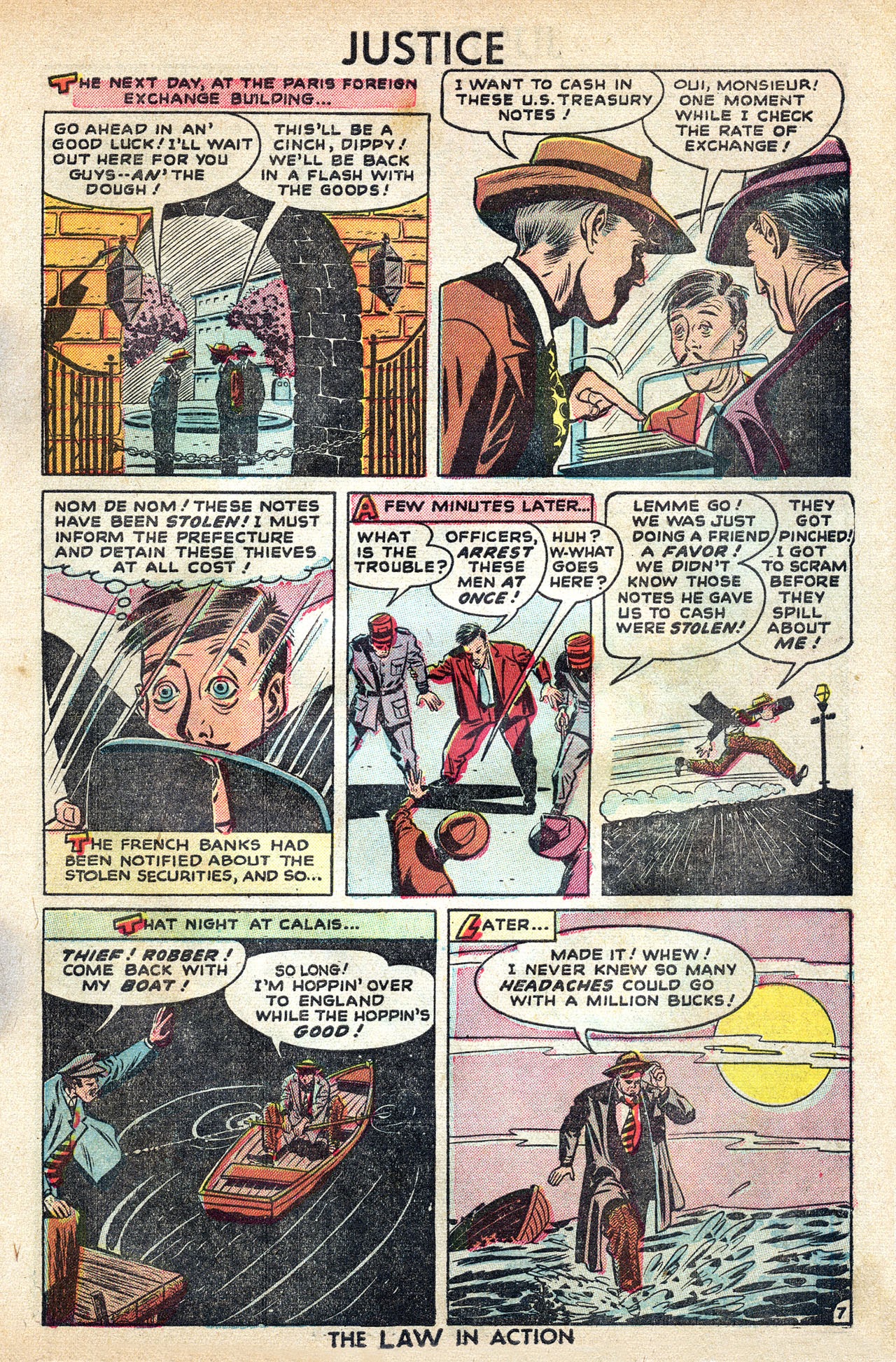 Read online Justice Comics (1948) comic -  Issue #7 - 9
