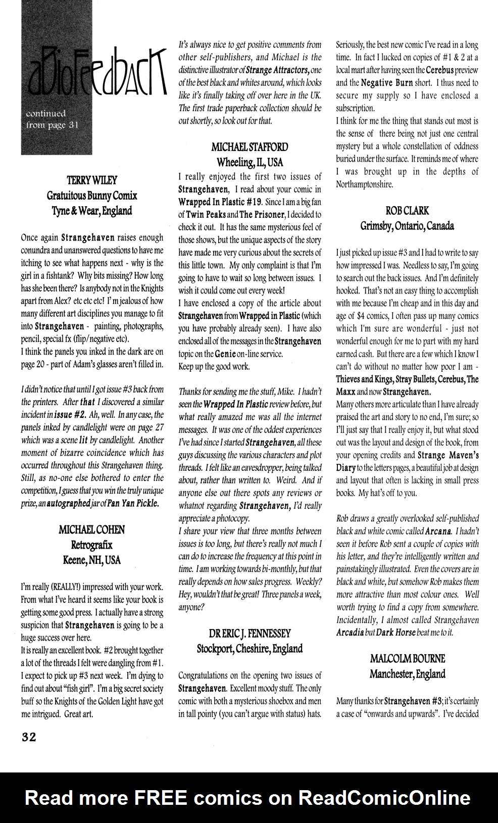 Read online Strangehaven comic -  Issue #4 - 31