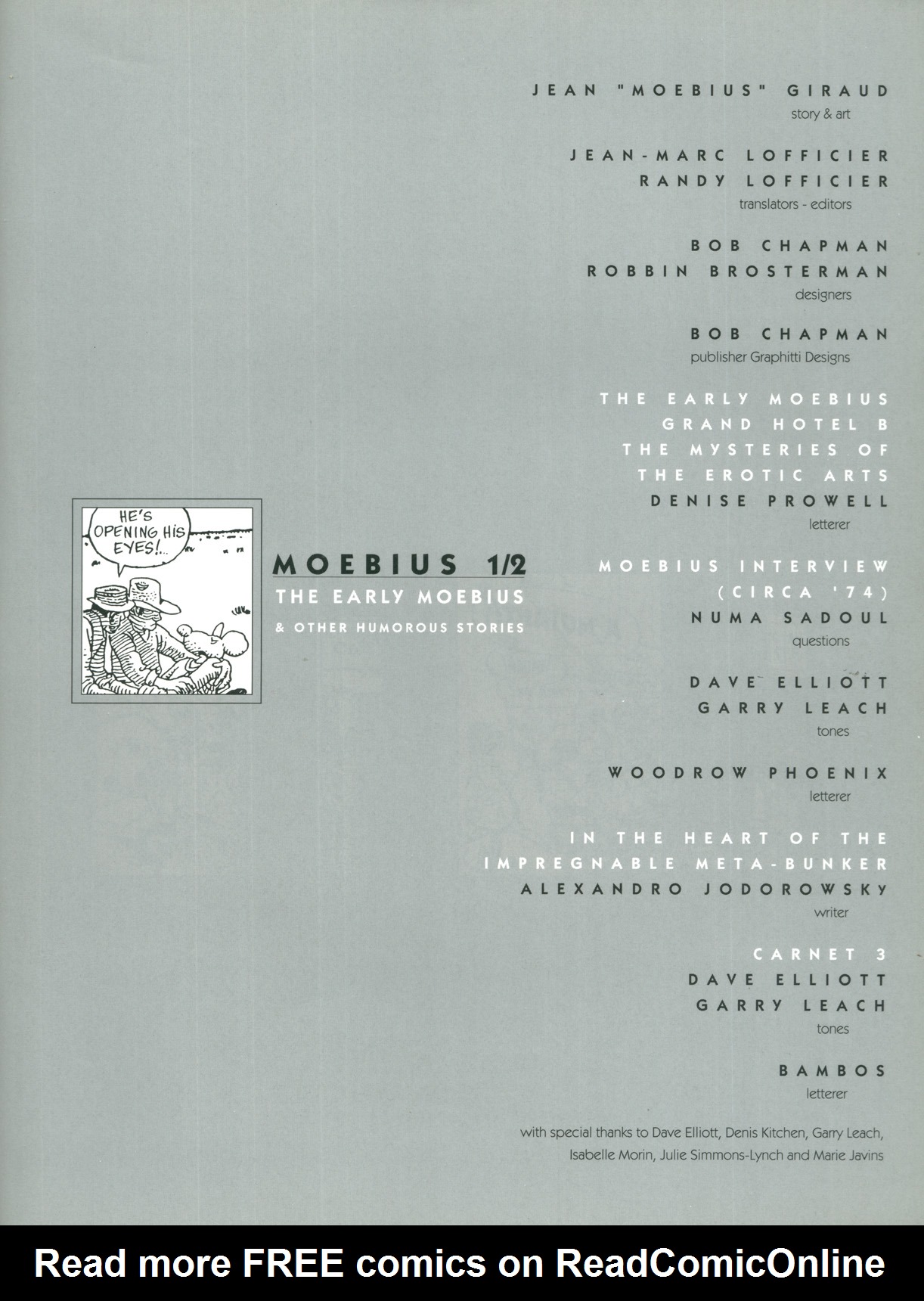 Read online Epic Graphic Novel: Moebius comic -  Issue # TPB 0.5 - 2