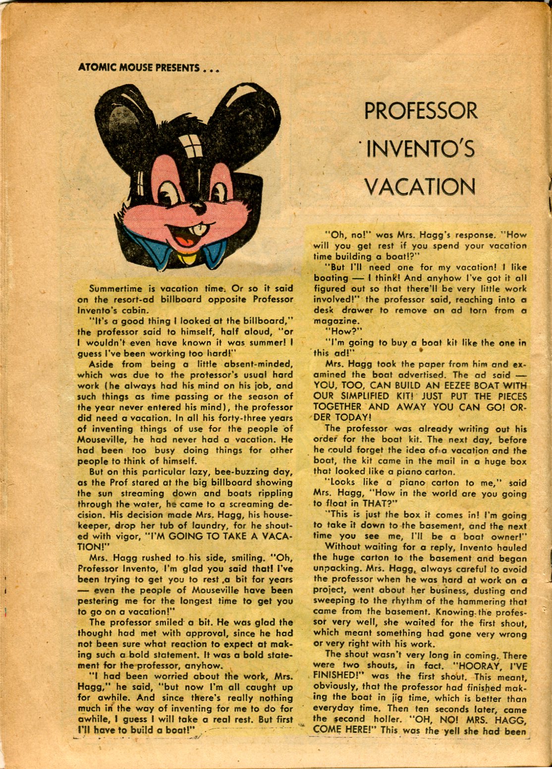 Read online Atomic Mouse comic -  Issue #10 - 18