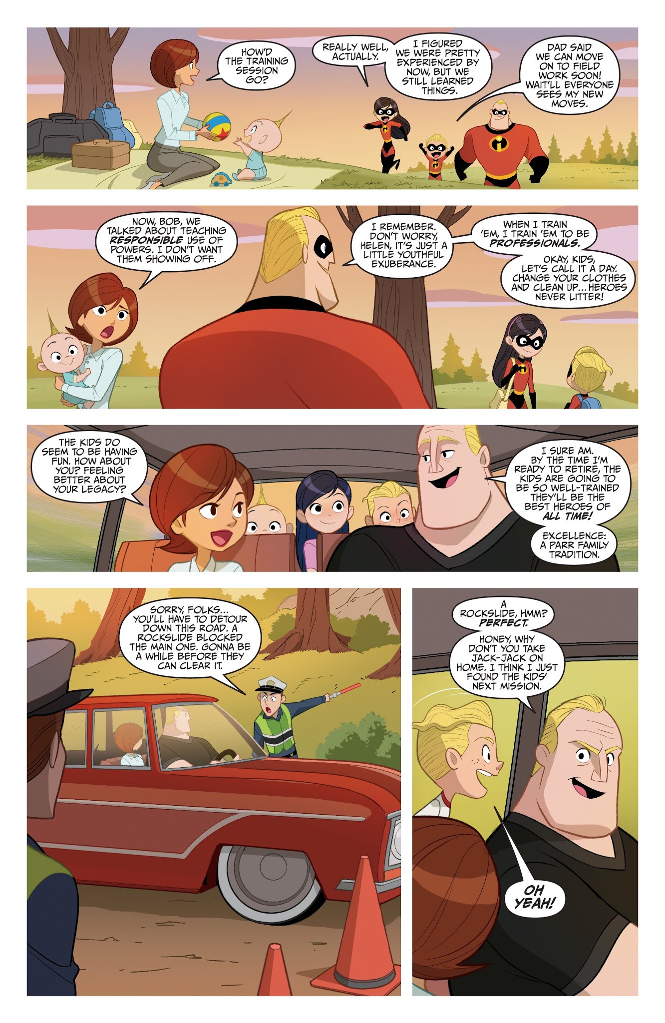 Read online Disney / Pixar The Incredibles 2: Crisis In Mid-Life! & Other Stories comic -  Issue #2 - 6