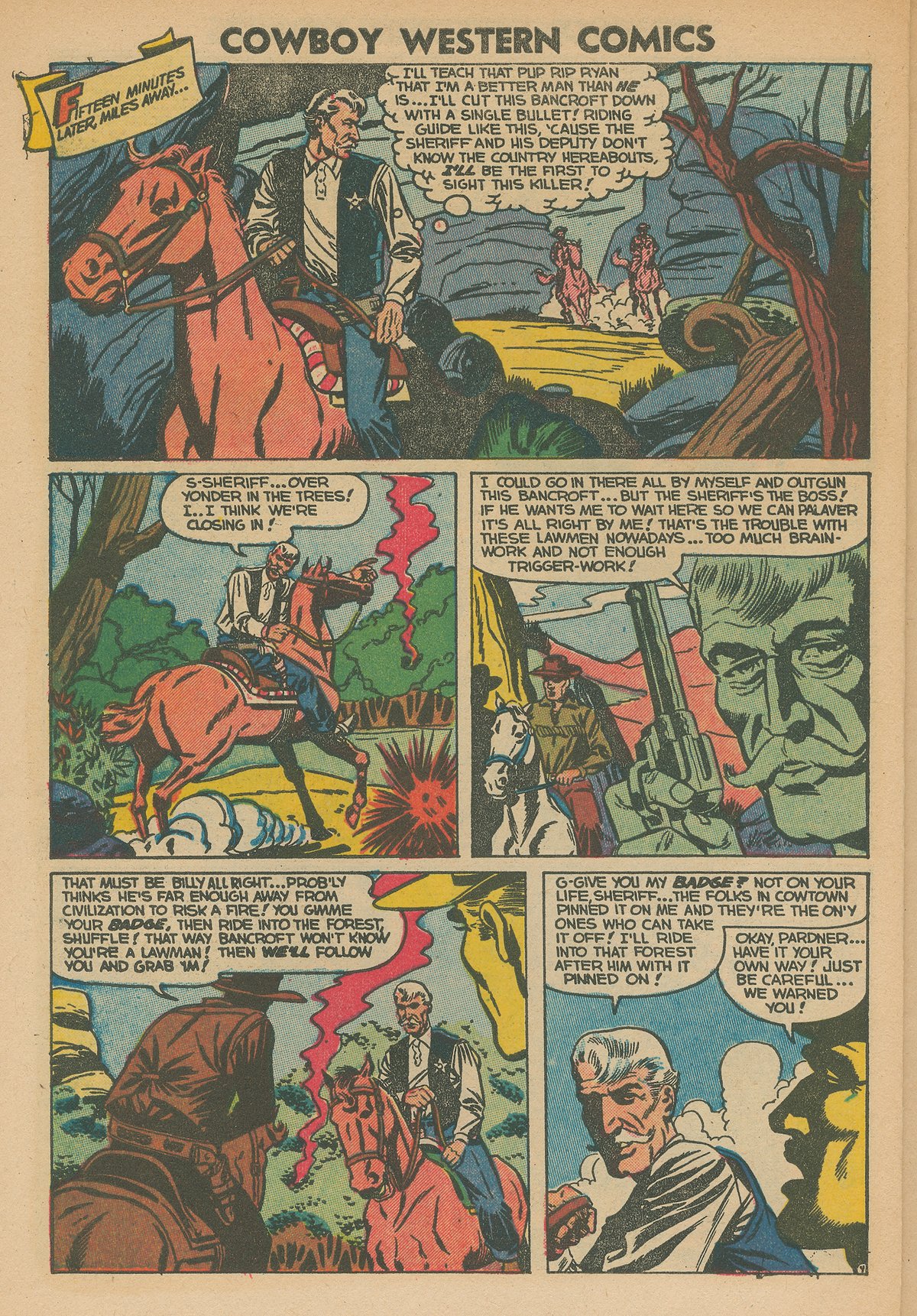 Read online Cowboy Western Comics (1954) comic -  Issue #48 - 6