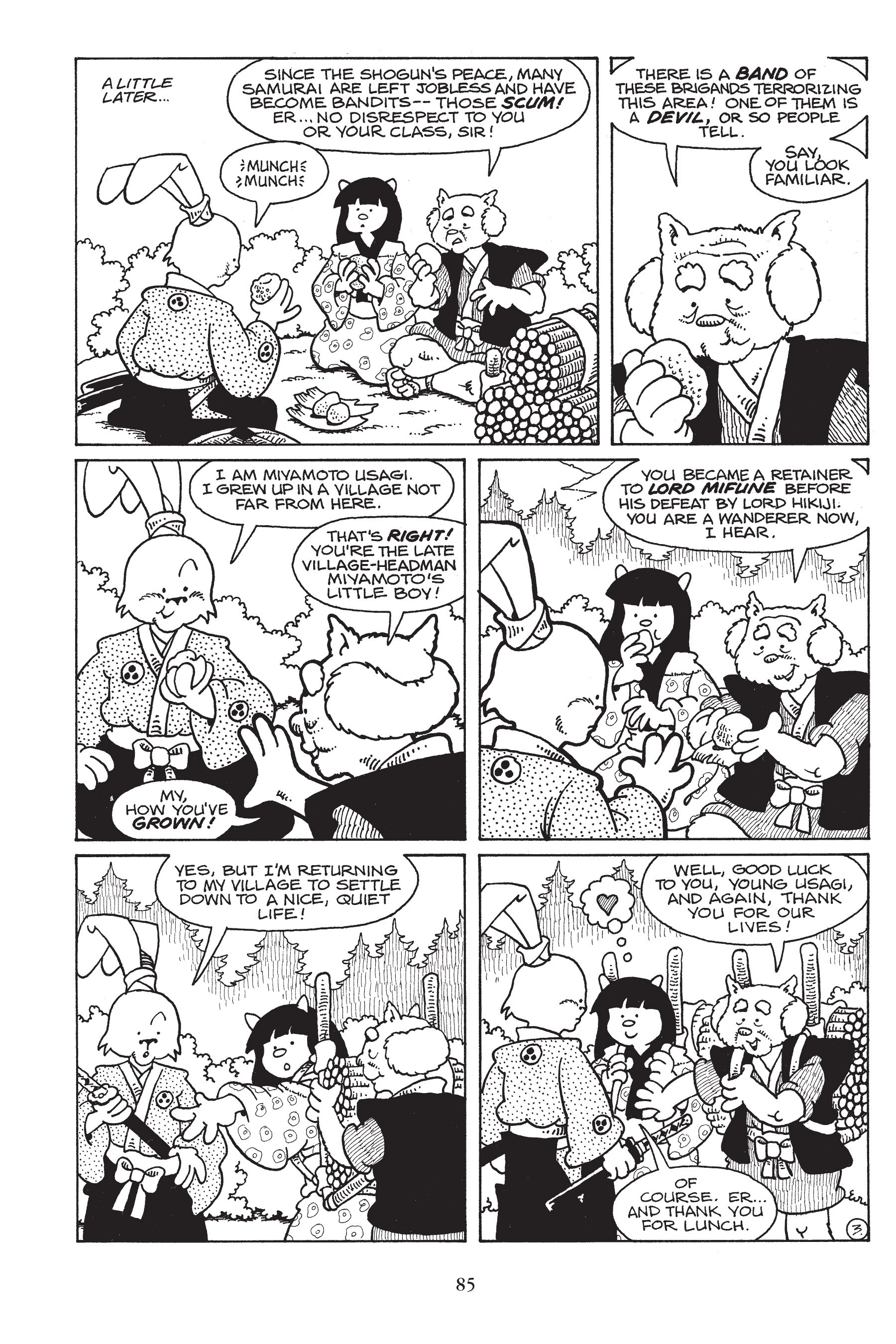 Read online Usagi Yojimbo (1987) comic -  Issue # _TPB 6 - 84
