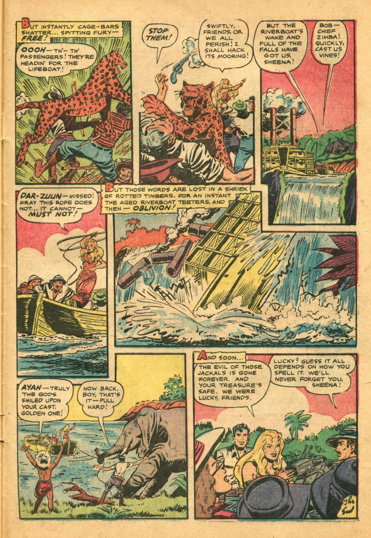 Read online Sheena, Queen of the Jungle (1942) comic -  Issue #12 - 33