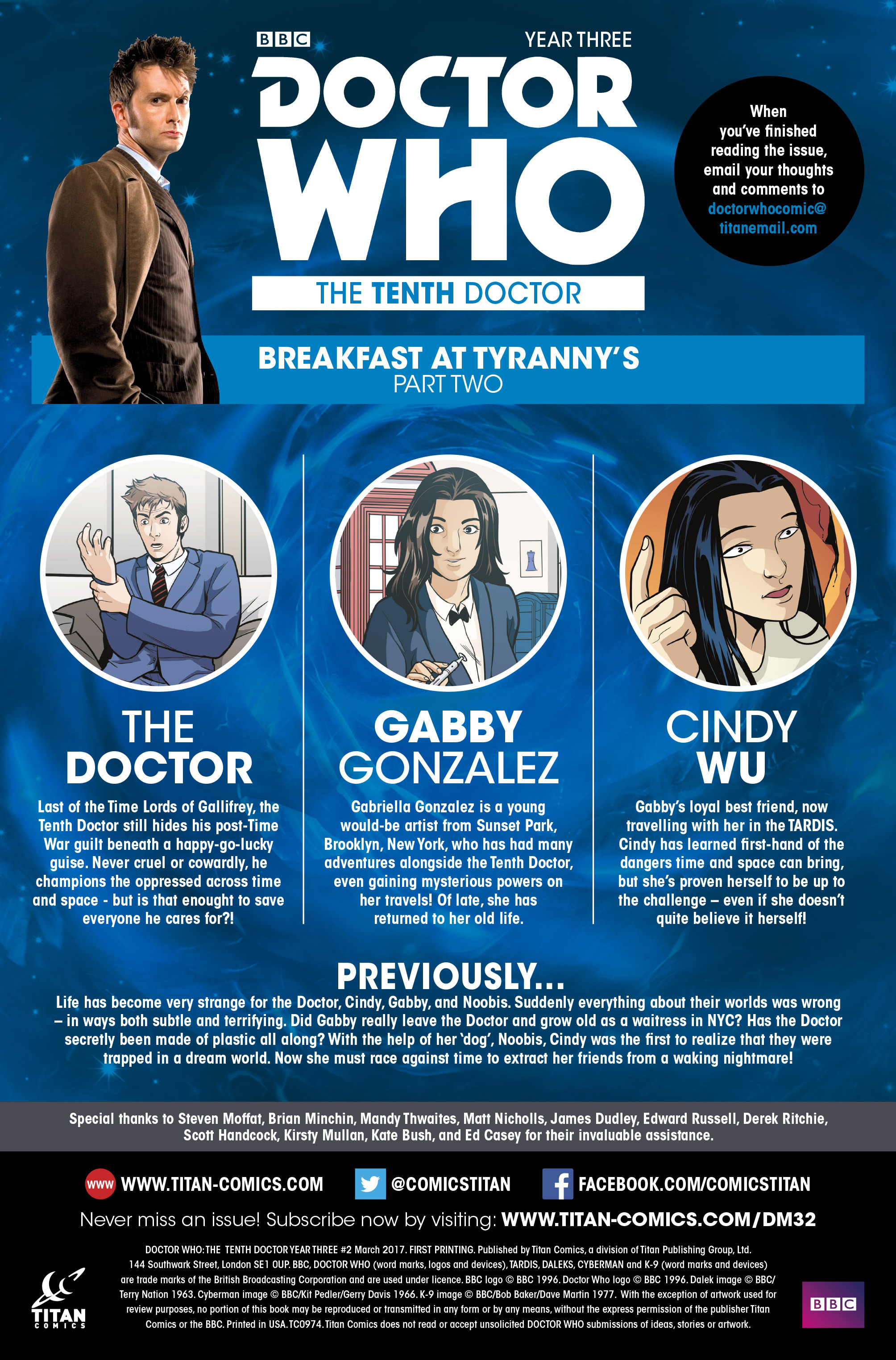 Read online Doctor Who: The Tenth Doctor Year Three comic -  Issue #2 - 6