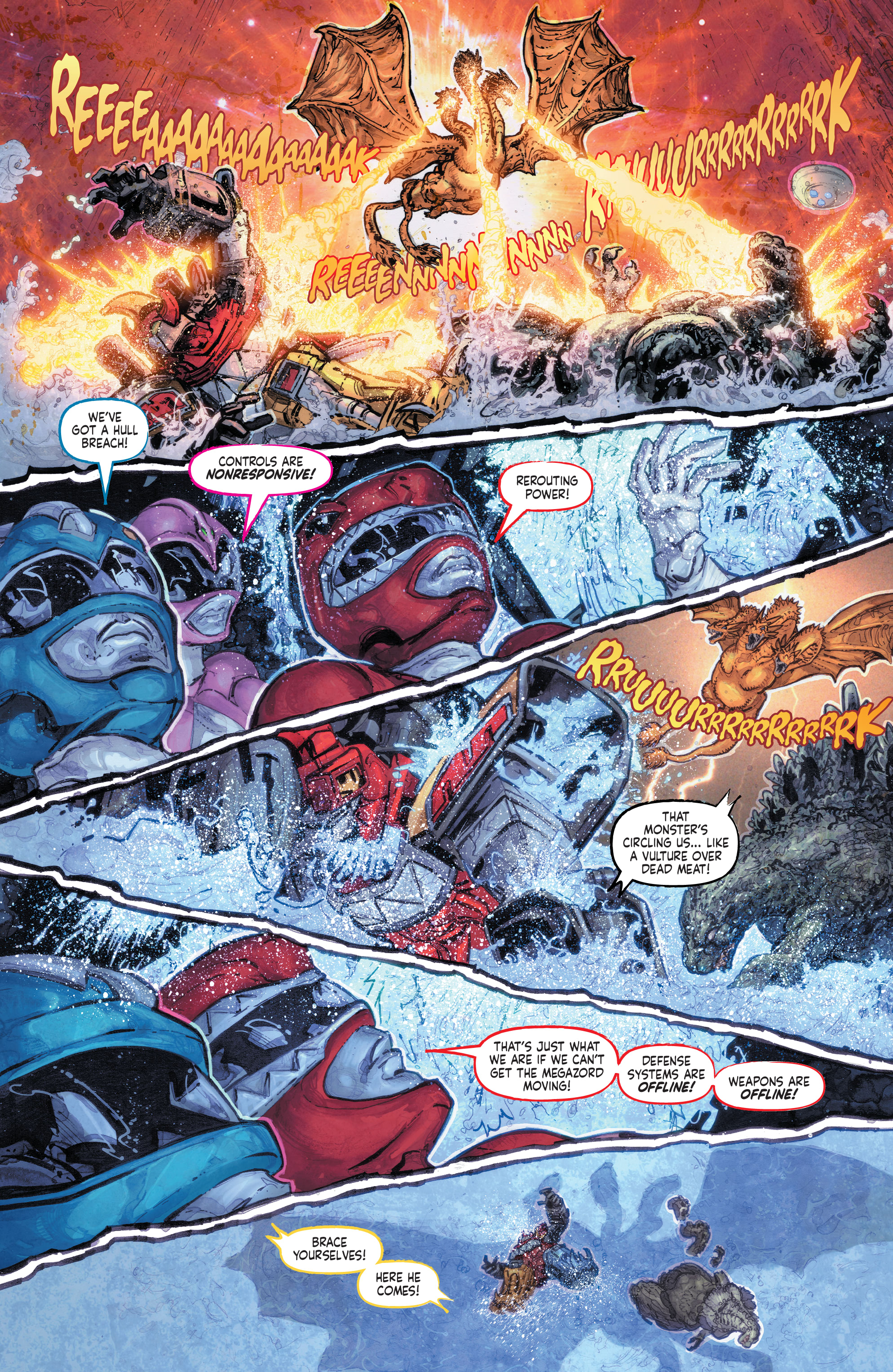Read online Godzilla vs. The Mighty Morphin Power Rangers comic -  Issue #4 - 13
