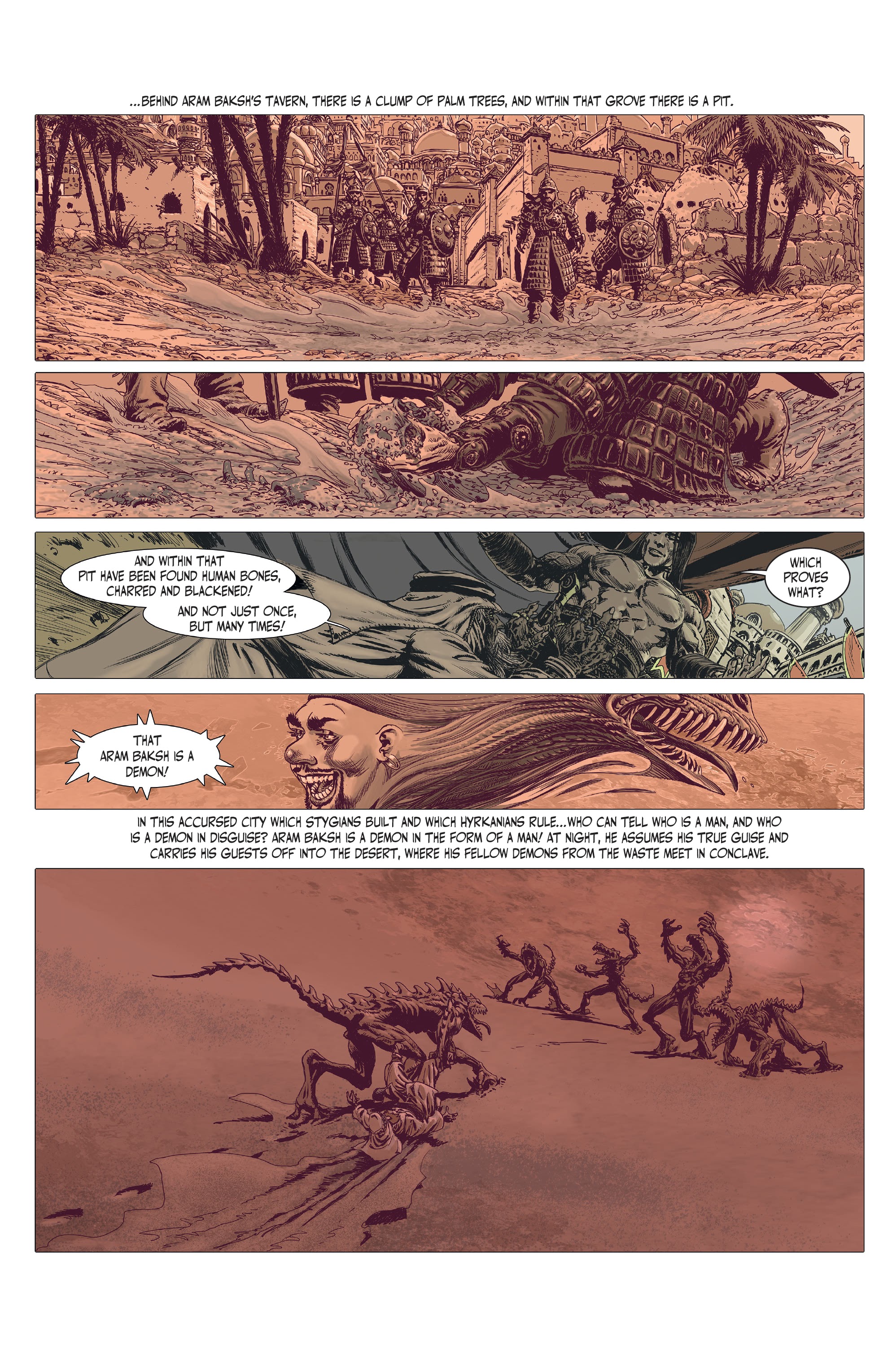 Read online The Cimmerian: The Man-Eaters Of Zamboula comic -  Issue #1 - 6