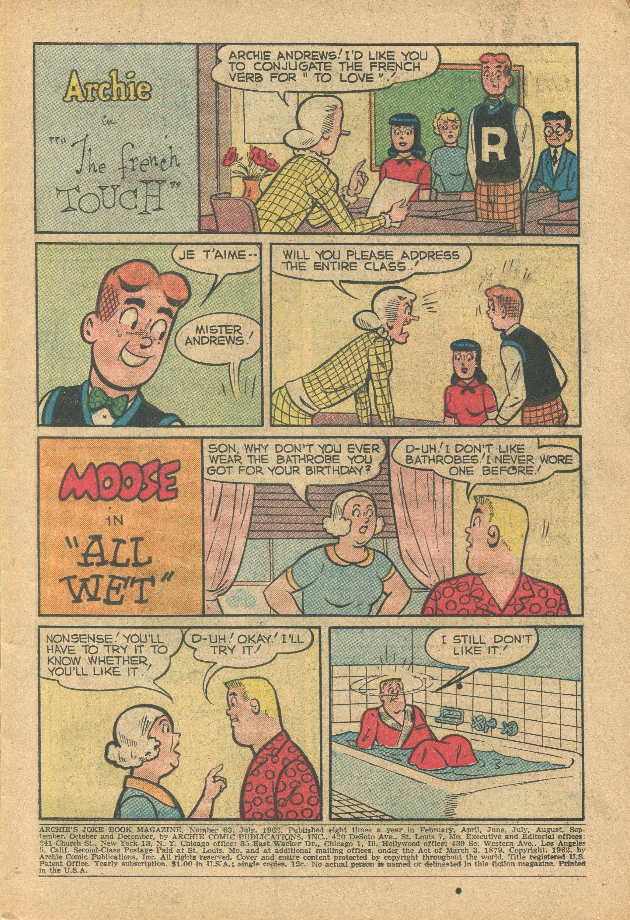 Read online Archie's Joke Book Magazine comic -  Issue #63 - 3
