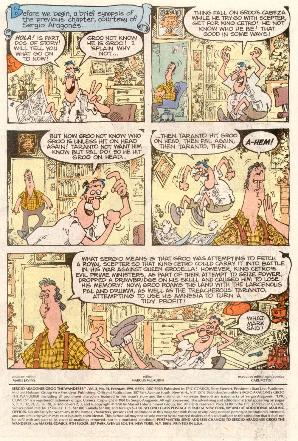 Read online Sergio Aragonés Groo the Wanderer comic -  Issue #74 - 2