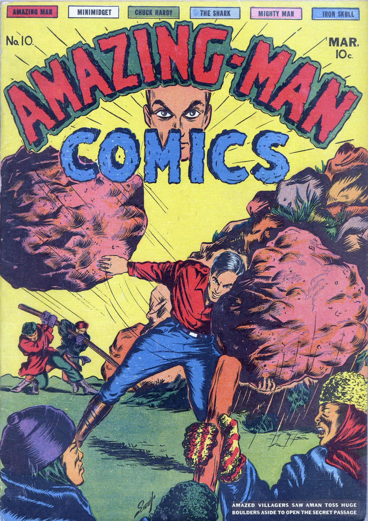 Read online Amazing Man Comics comic -  Issue #10 - 1